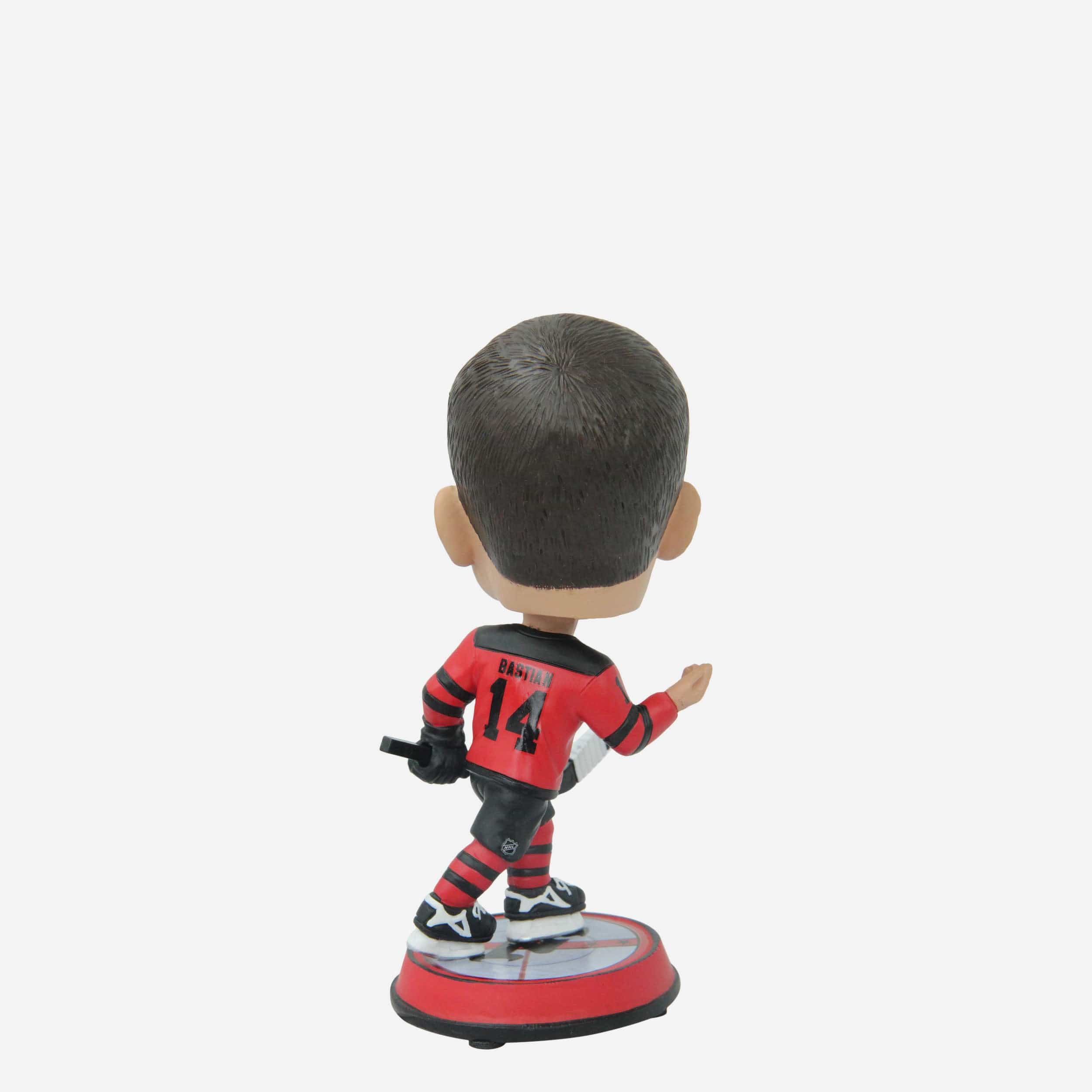 Nathan Bastian New Jersey Devils 2024 Stadium Series Celly Ice Stripe Mini Bighead Bobblehead - Image 5