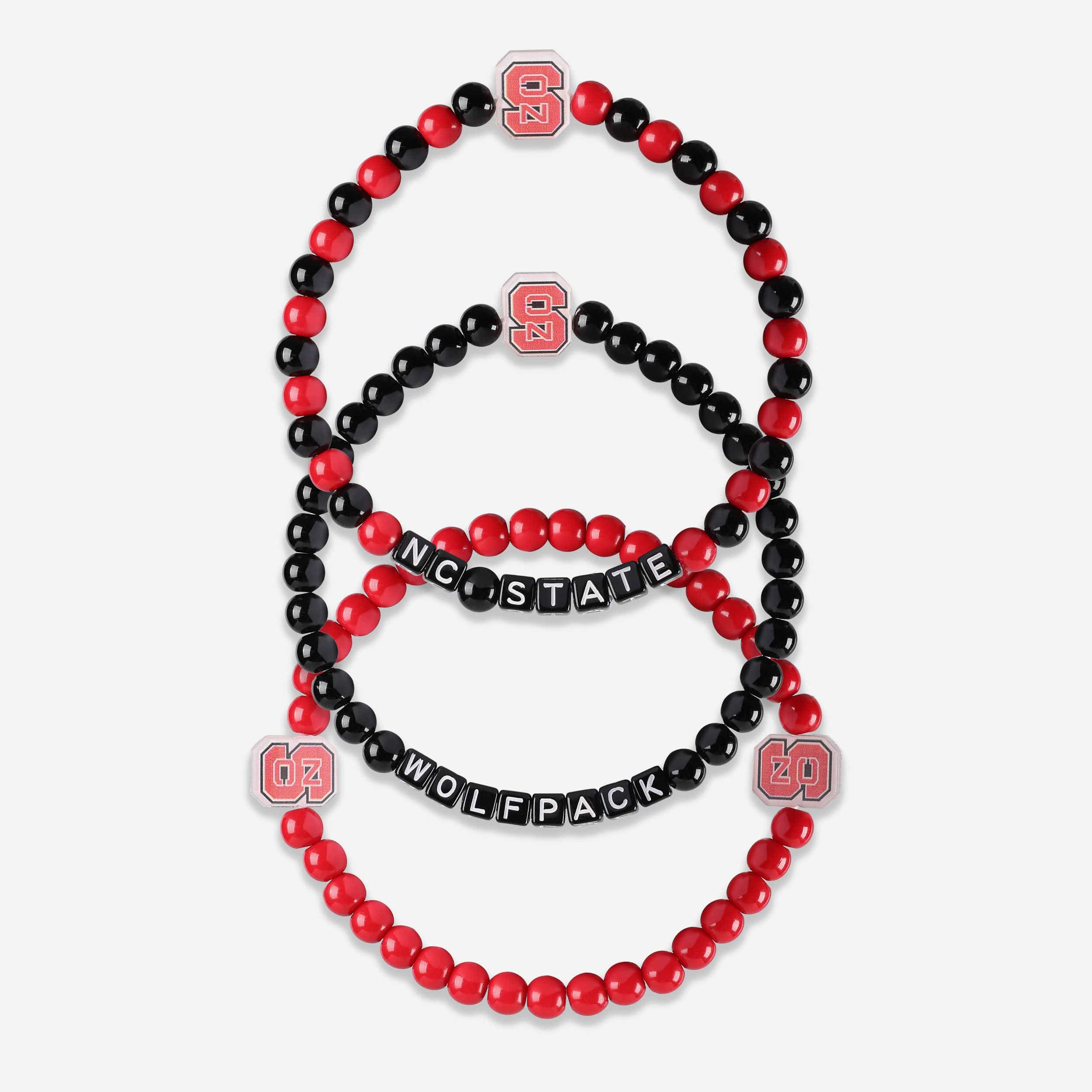 NC State Wolfpack 3 Pack Beaded Friendship Bracelet