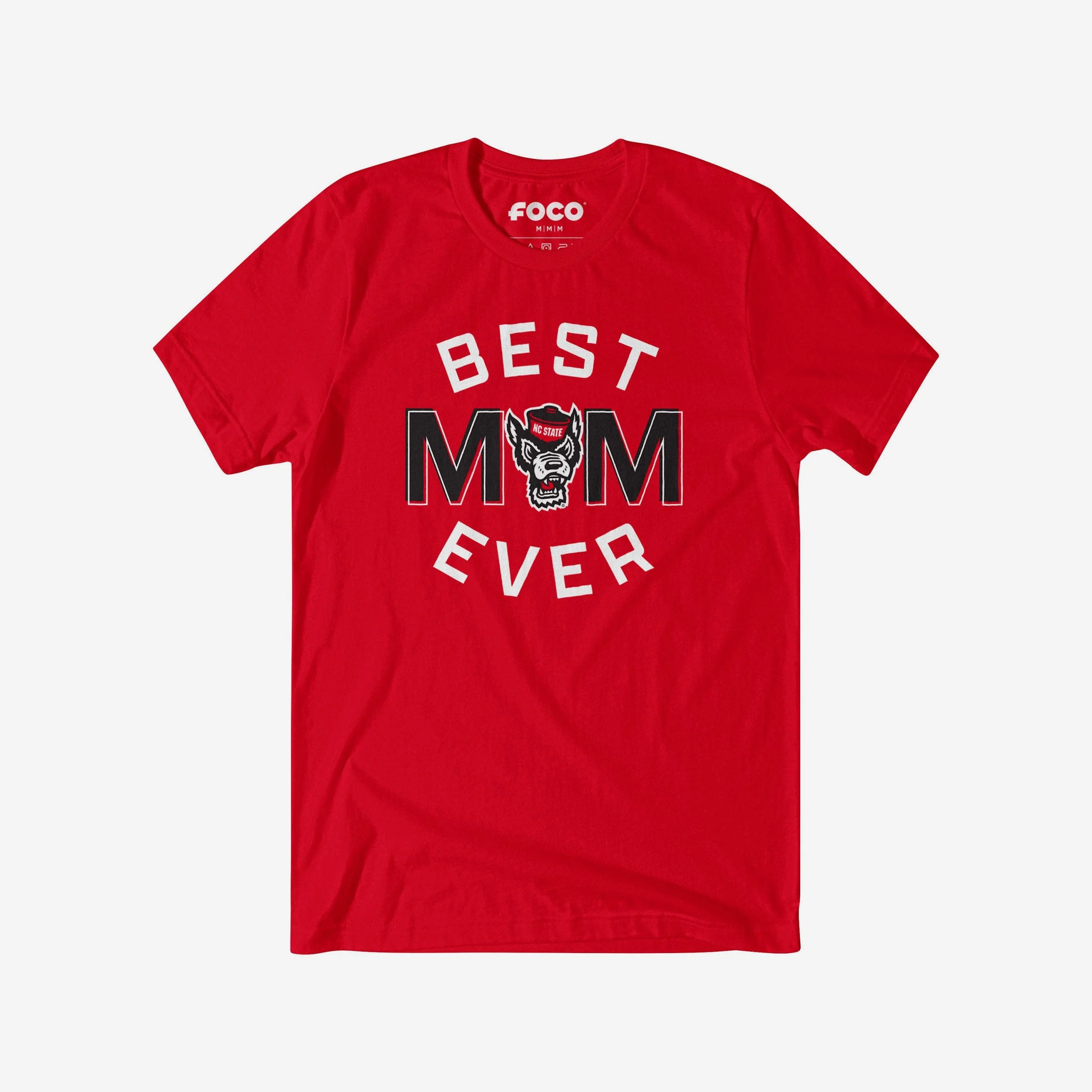 NC State Wolfpack Best Mom Ever Arched T-Shirt