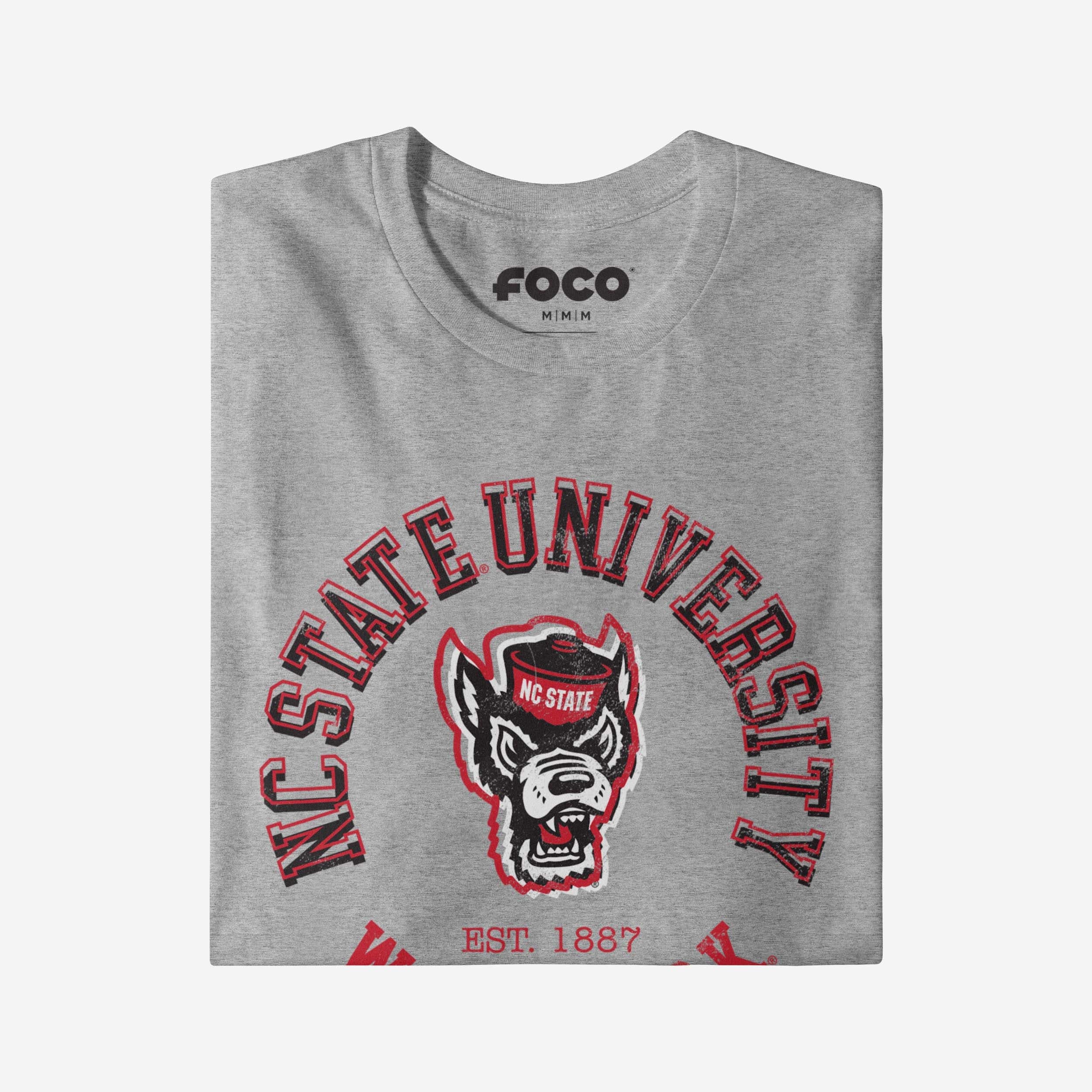 NC State Wolfpack Circle Vintage T-Shirt - Image 4