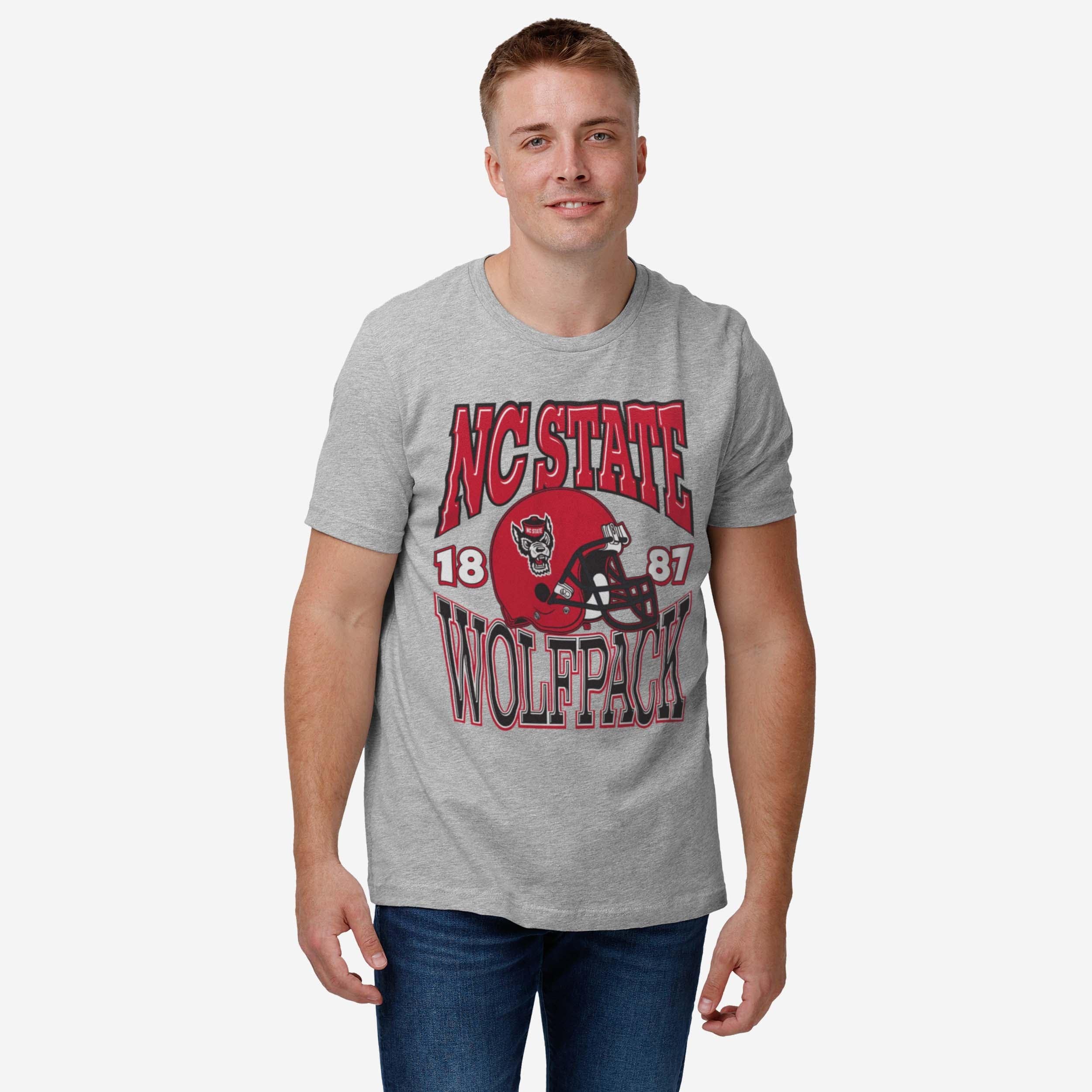 NC State Wolfpack Classic Team Helmet T-Shirt - Image 2