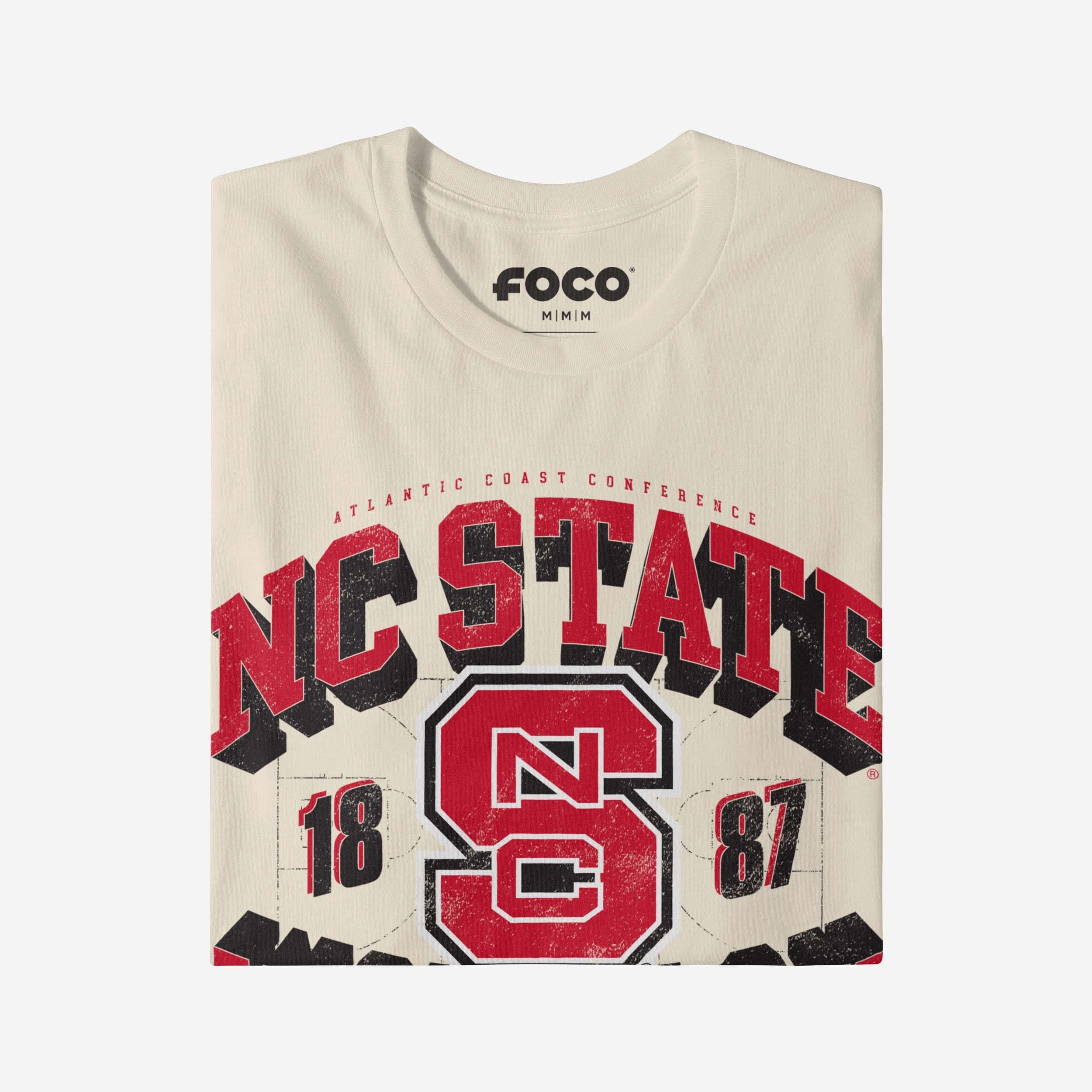NC State Wolfpack Court Arched Wordmark T-Shirt - Image 4