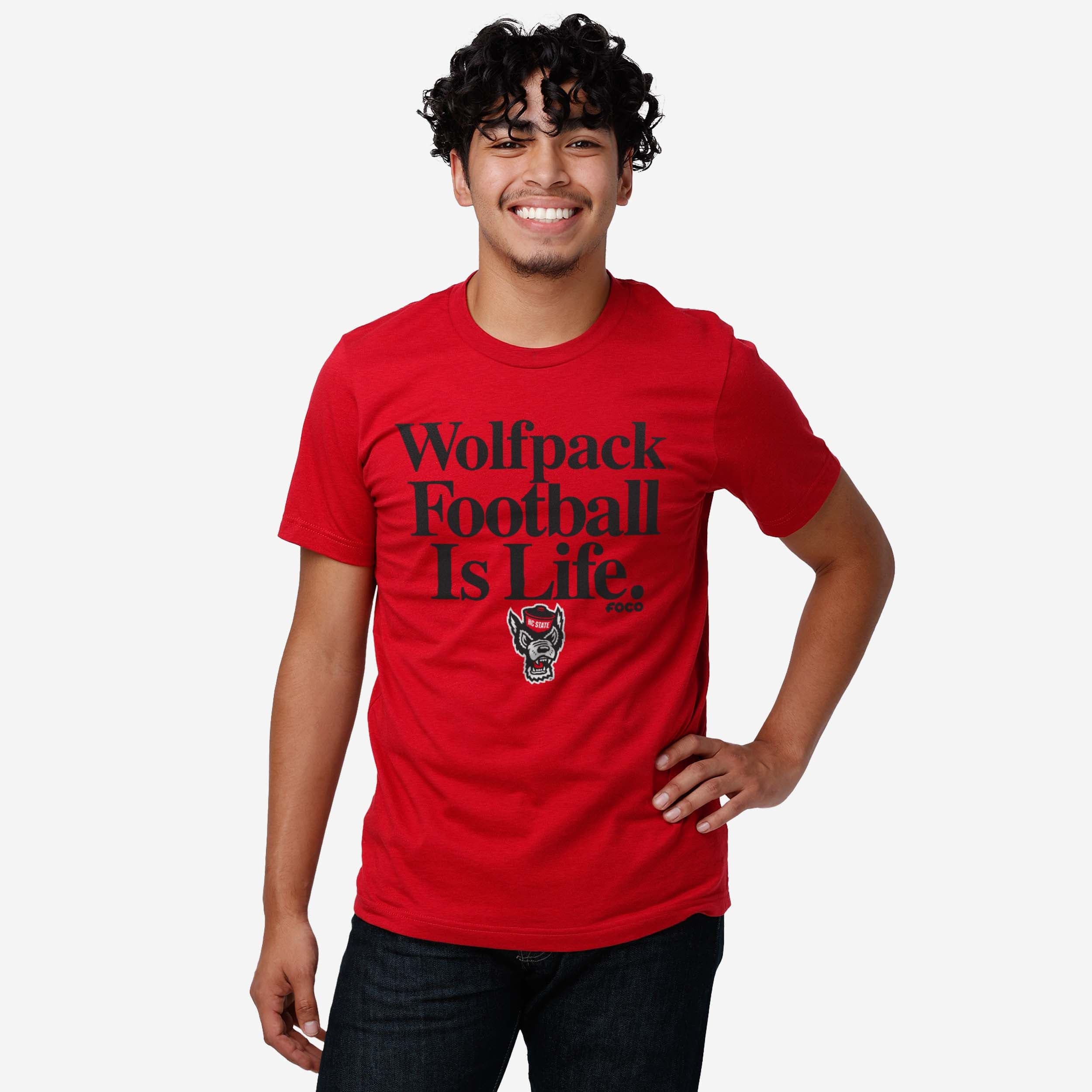 NC State Wolfpack Football is Life T-Shirt - Image 2