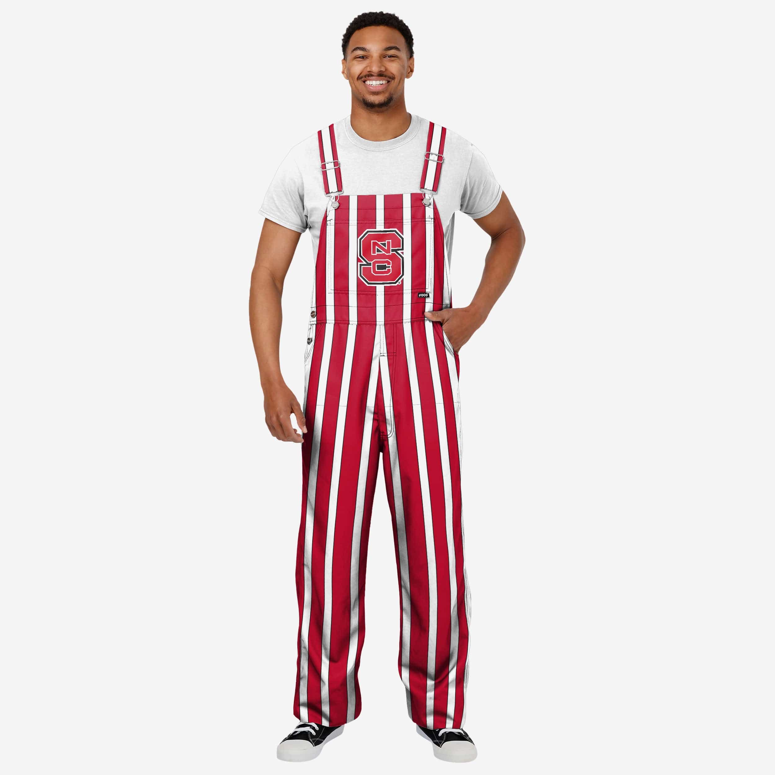 NC State Wolfpack Mens Sideline Spirit Bib Overalls