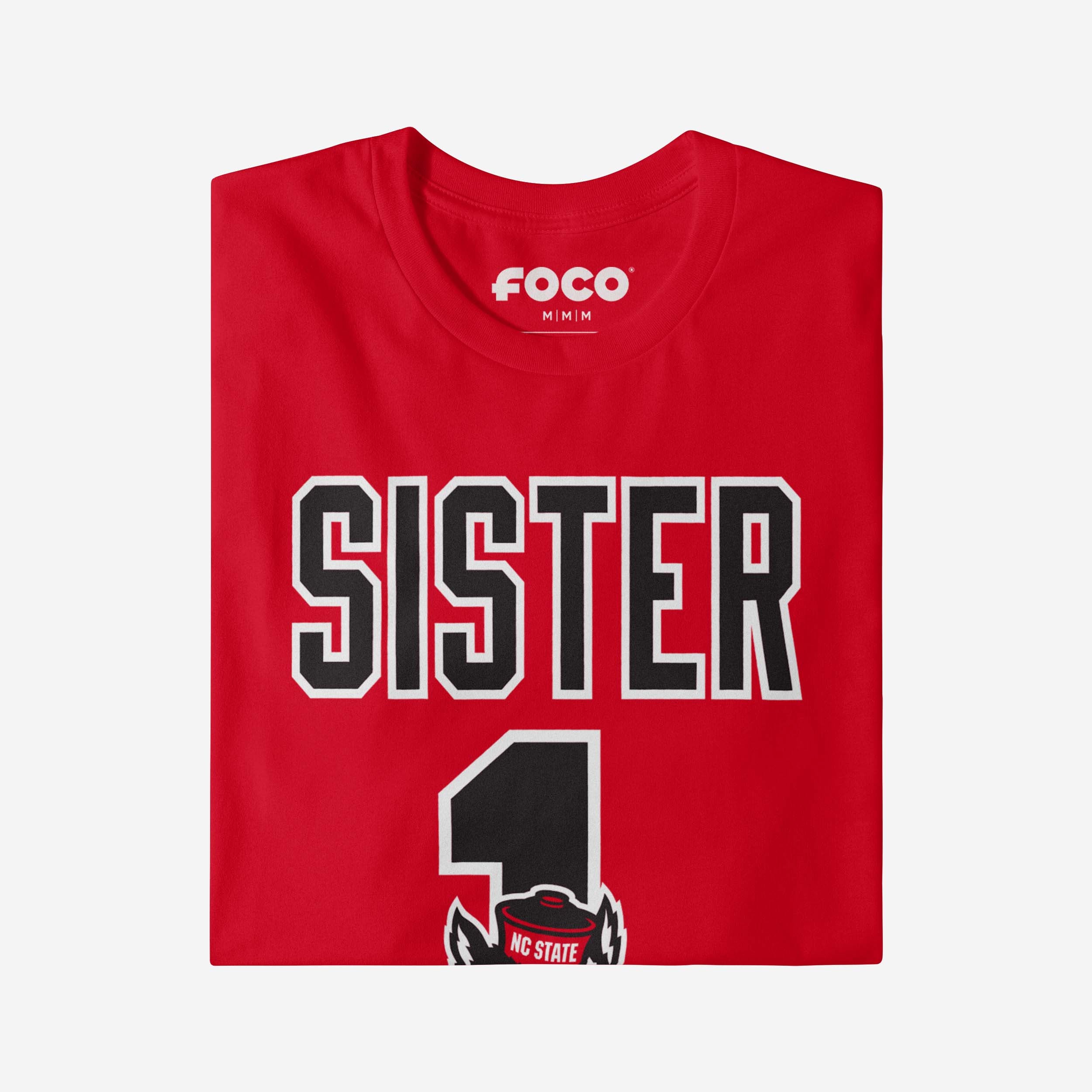 NC State Wolfpack Number 1 Sister T-Shirt - Image 4