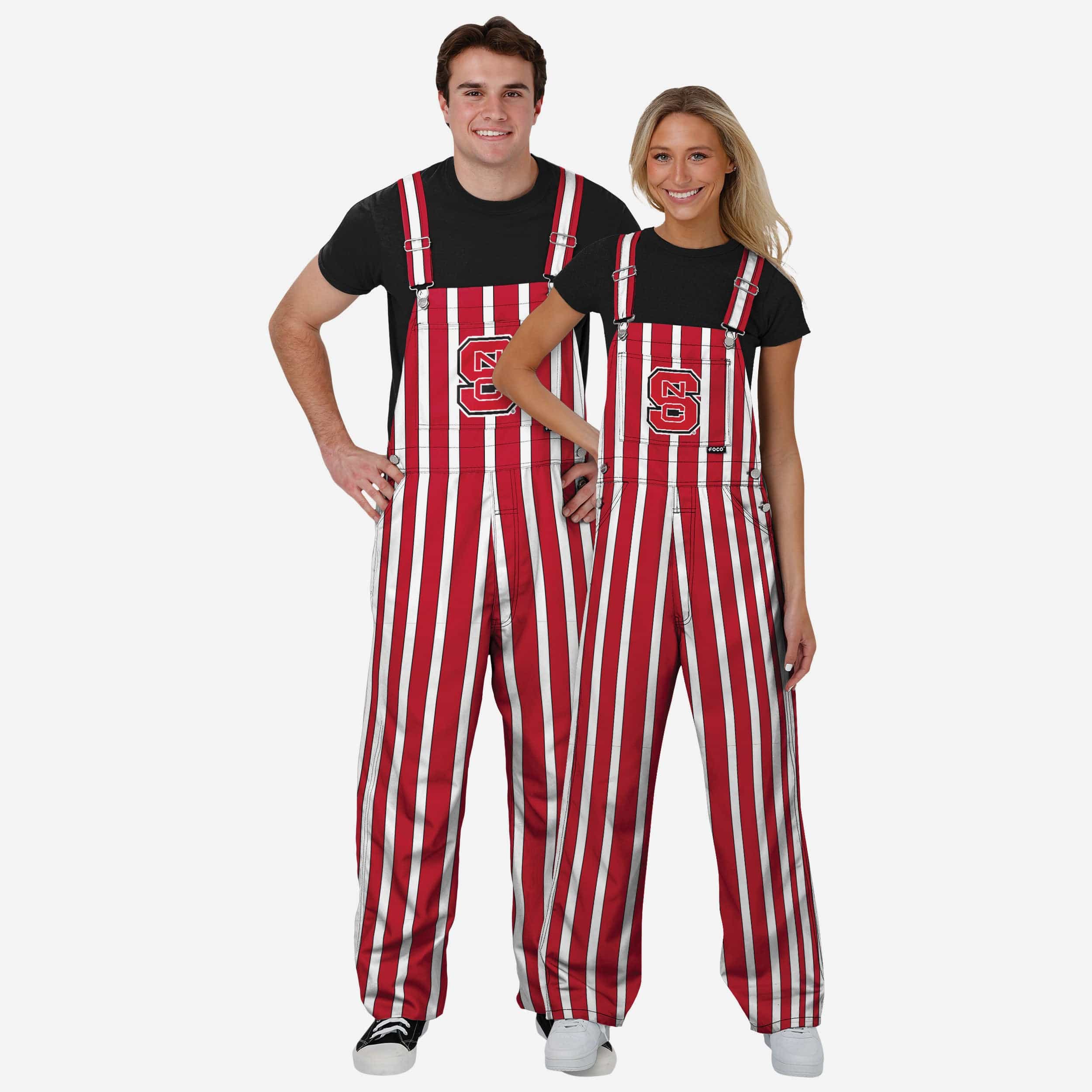 NC State Wolfpack Womens Sideline Spirit Bib Overalls - Image 3