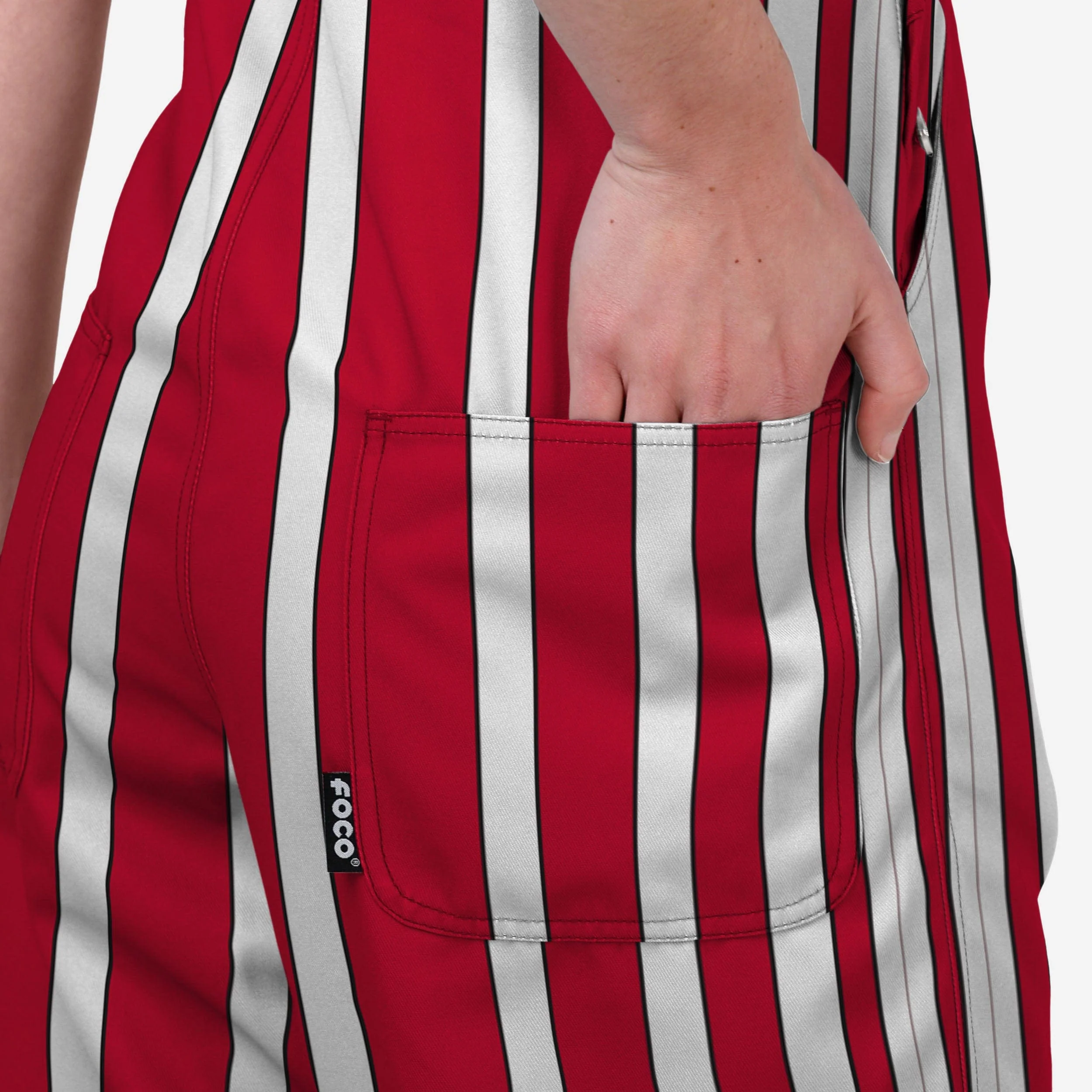 NC State Wolfpack Womens Sideline Spirit Bib Overalls - Image 6