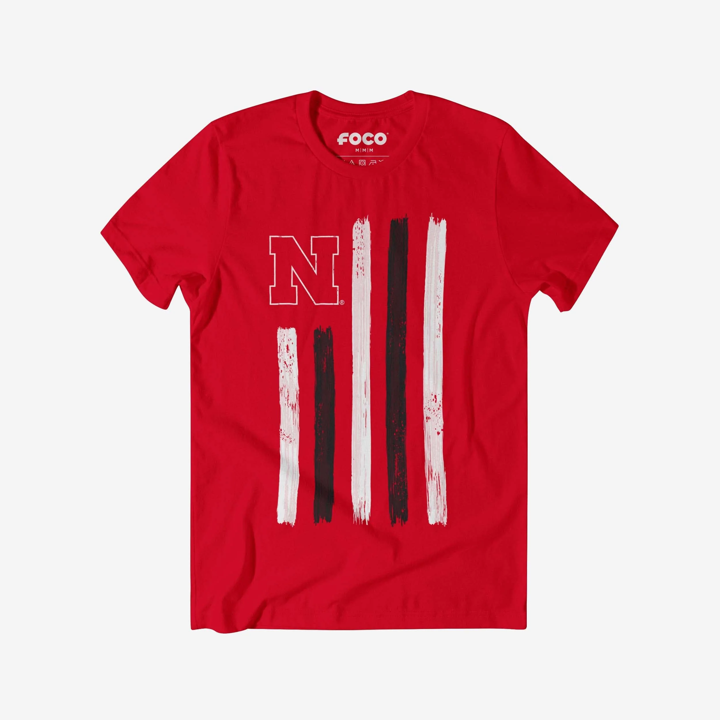 Nebraska Cornhuskers Brushstroke Flag T-Shirt