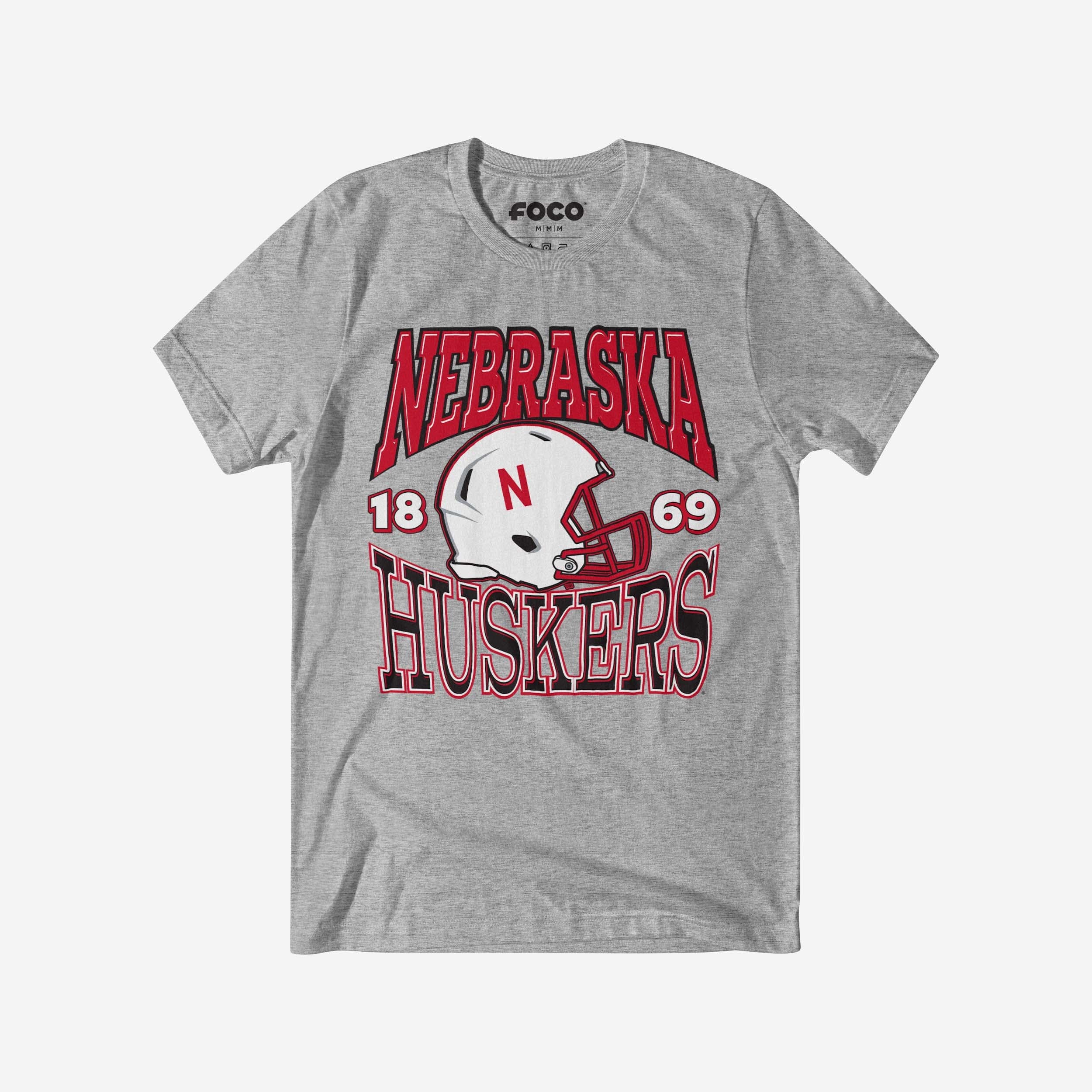 Nebraska Cornhuskers Classic Team Helmet T-Shirt