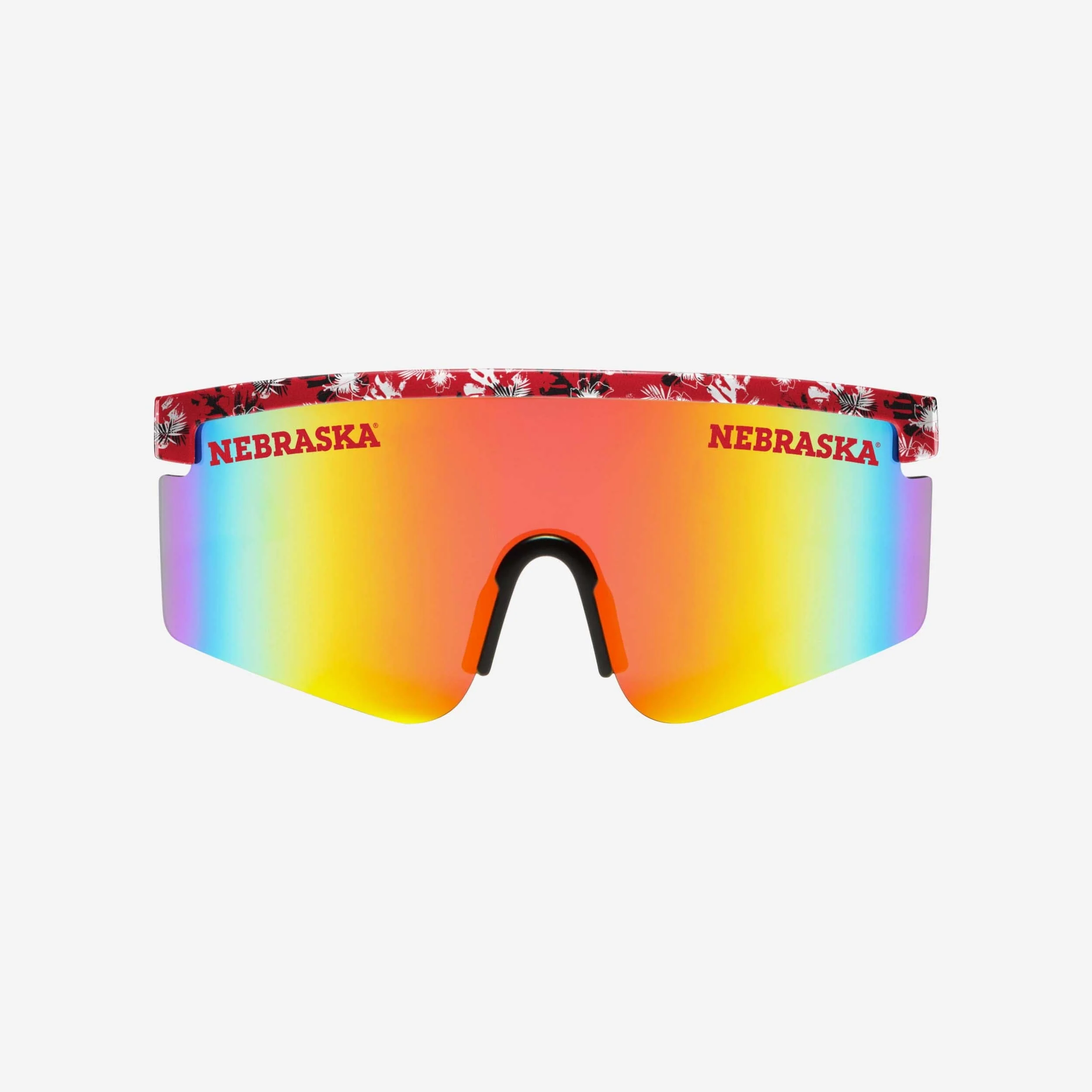 Nebraska Cornhuskers Floral Large Frame Sunglasses - Image 2