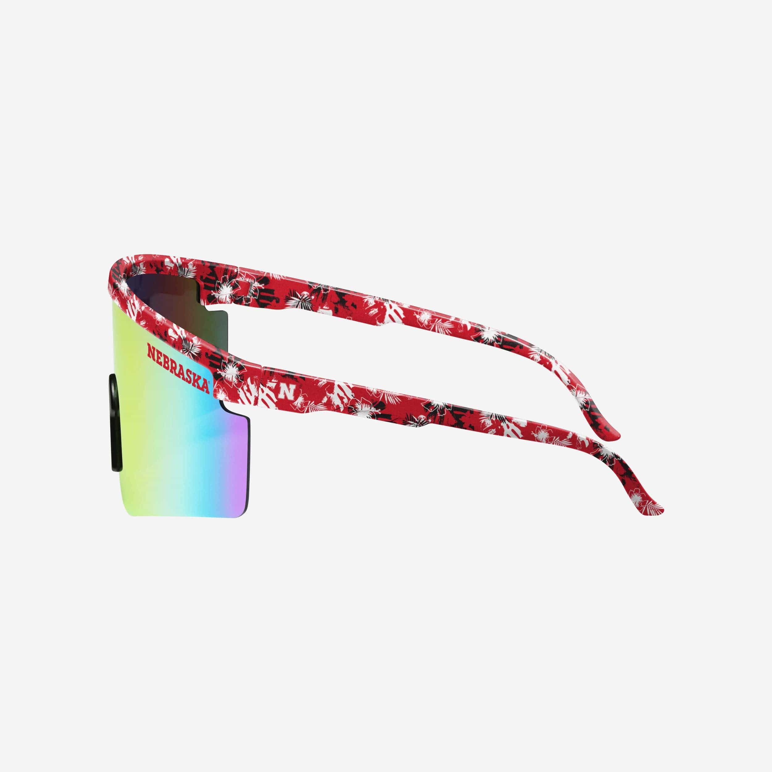 Nebraska Cornhuskers Floral Large Frame Sunglasses - Image 3