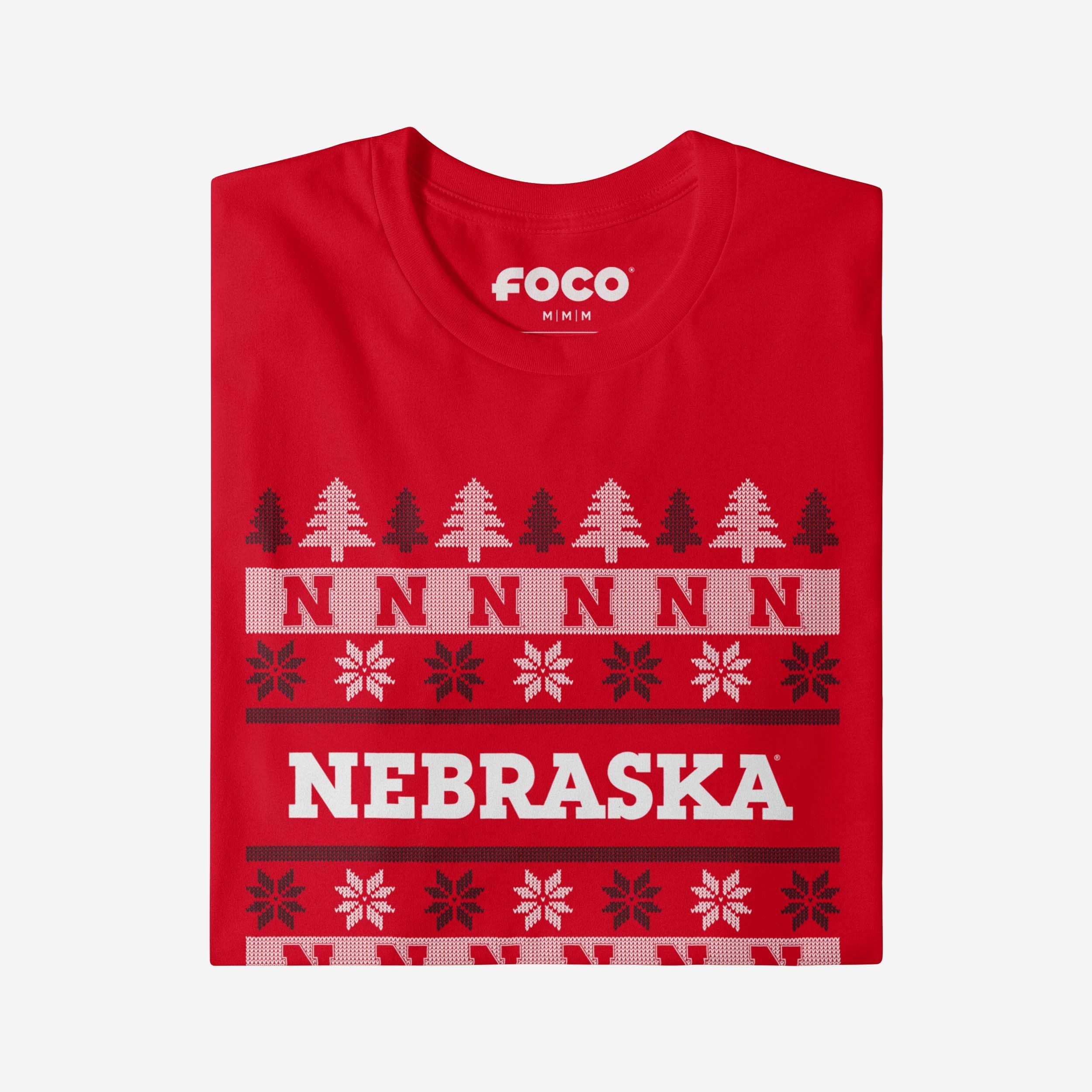 Nebraska Cornhuskers Holiday Sweater T-Shirt - Image 4