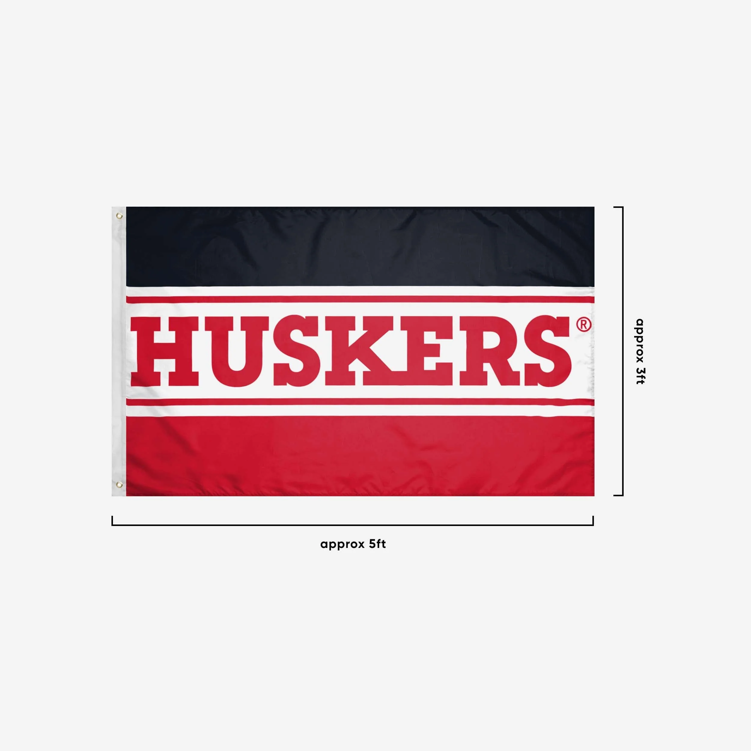Nebraska Cornhuskers Horizontal Flag - Image 4
