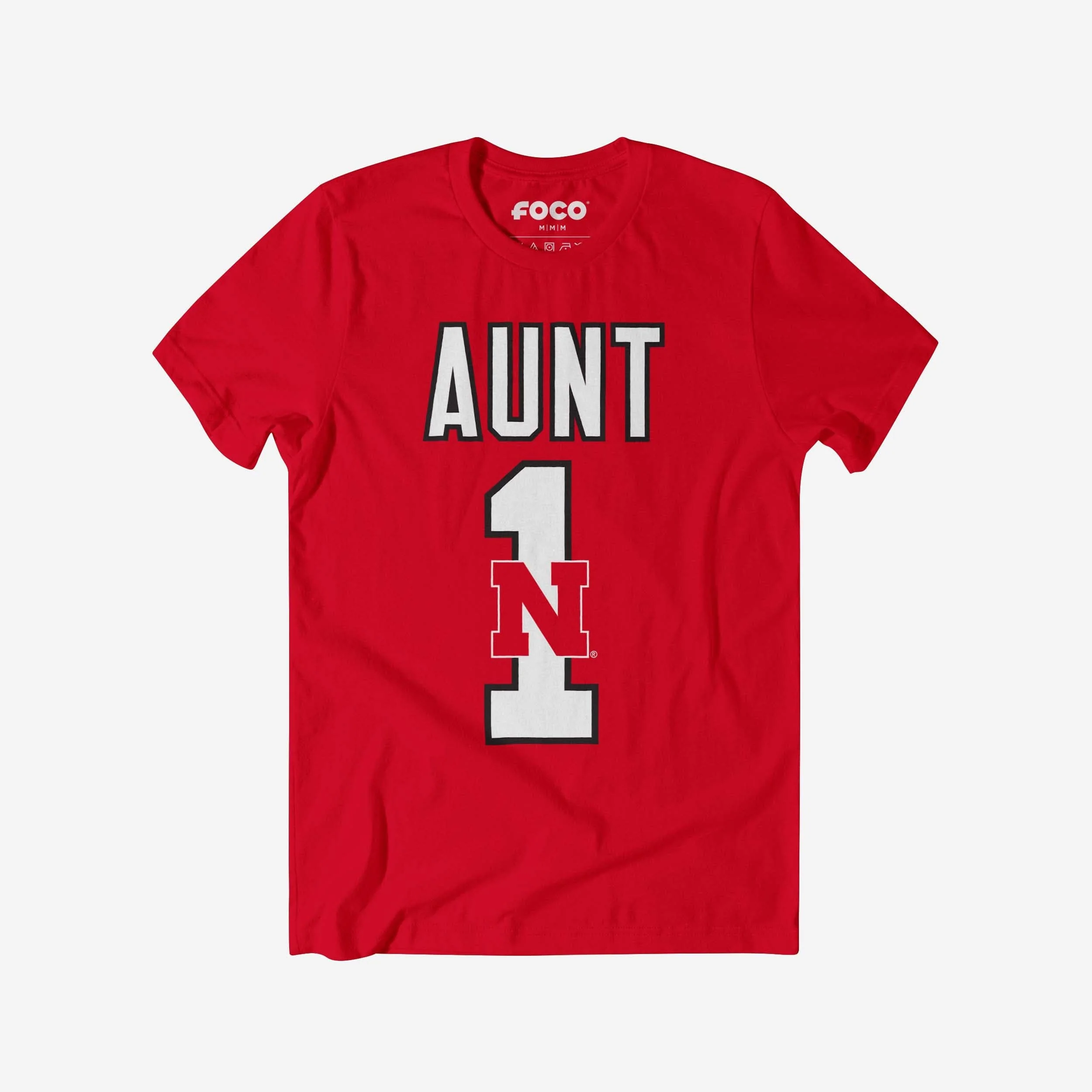 Nebraska Cornhuskers Number 1 Aunt T-Shirt
