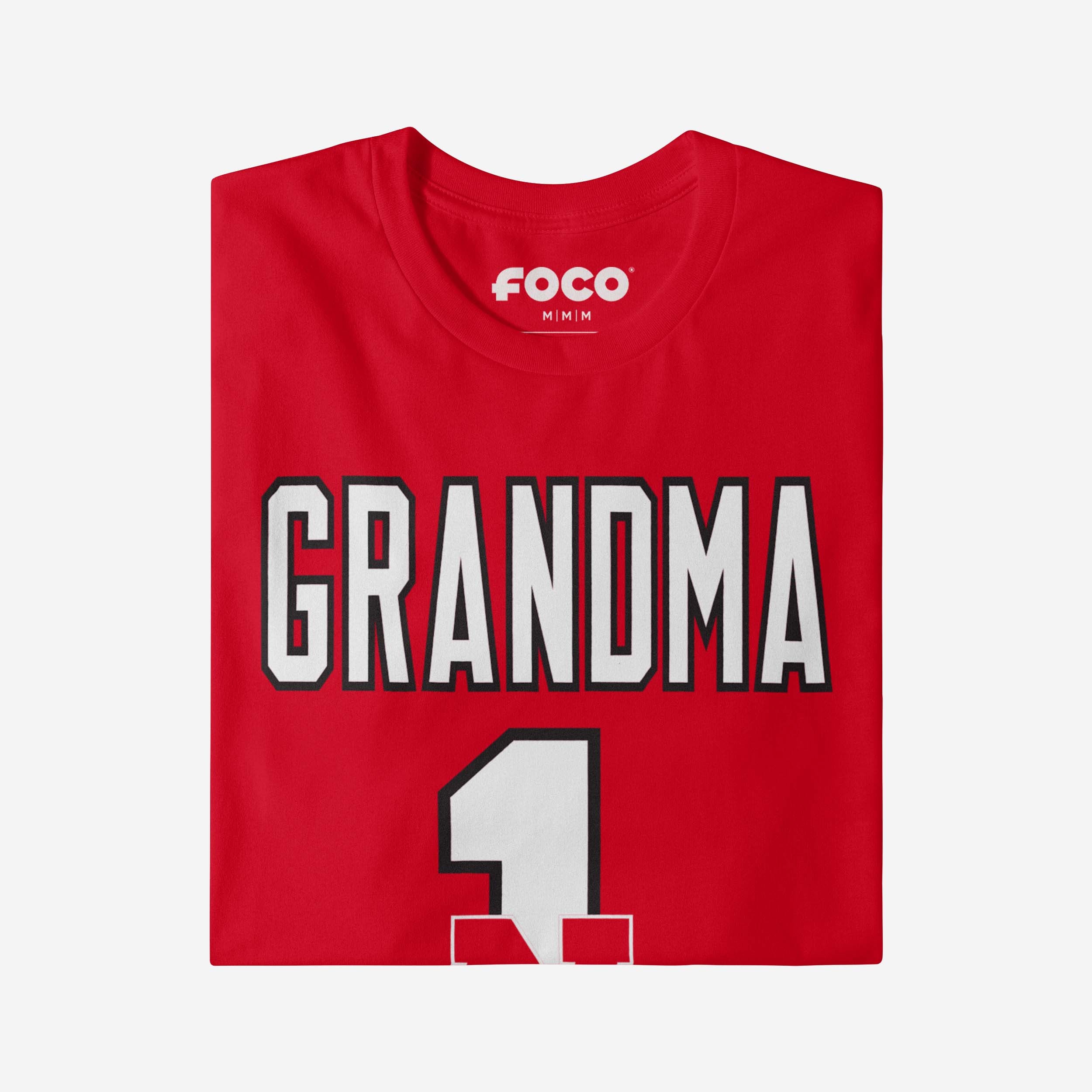 Nebraska Cornhuskers Number 1 Grandma T-Shirt - Image 3