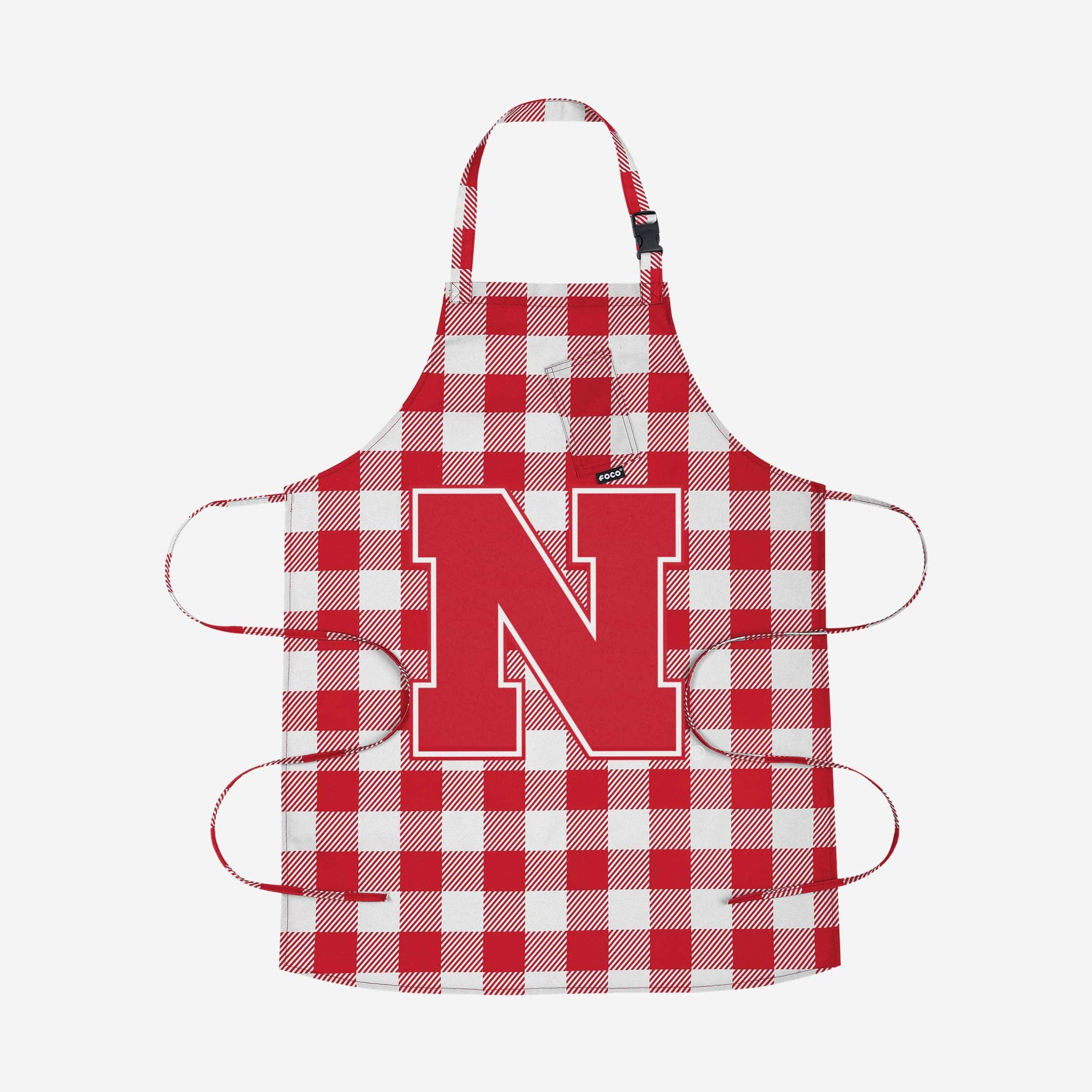 Nebraska Cornhuskers Plaid Apron