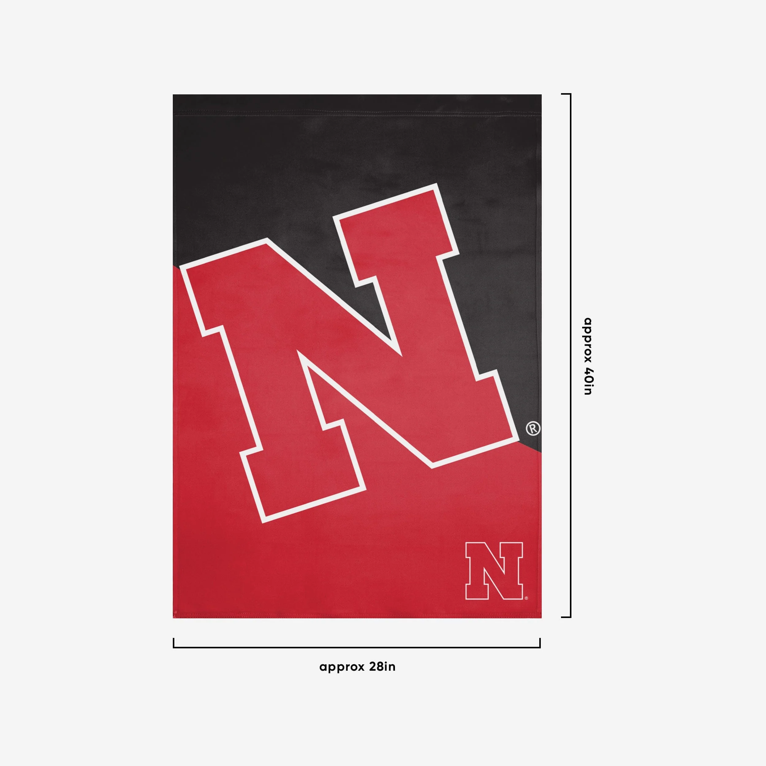 Nebraska Cornhuskers Vertical Flag - Image 3