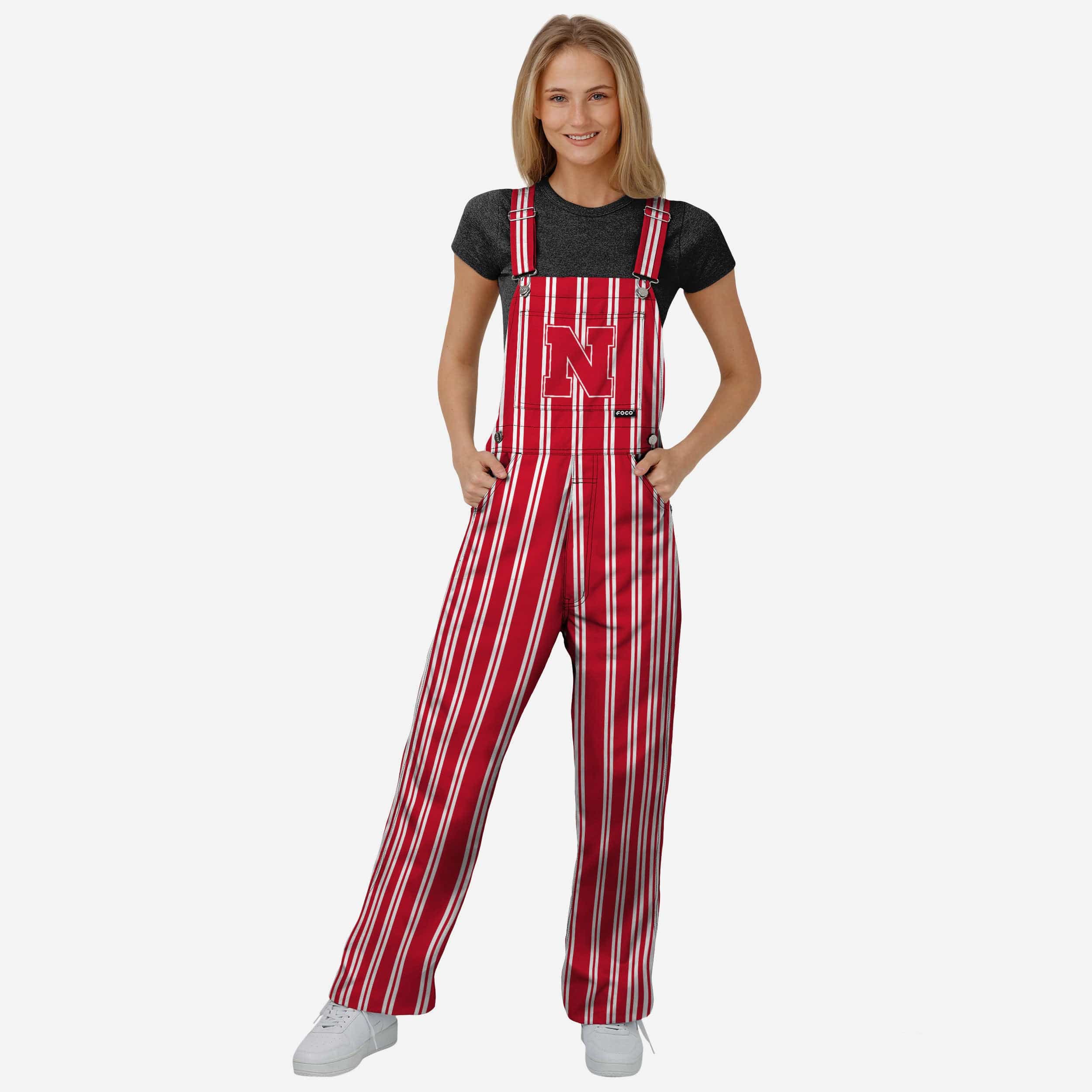 Nebraska Cornhuskers Womens Sideline Spirit Bib Overalls