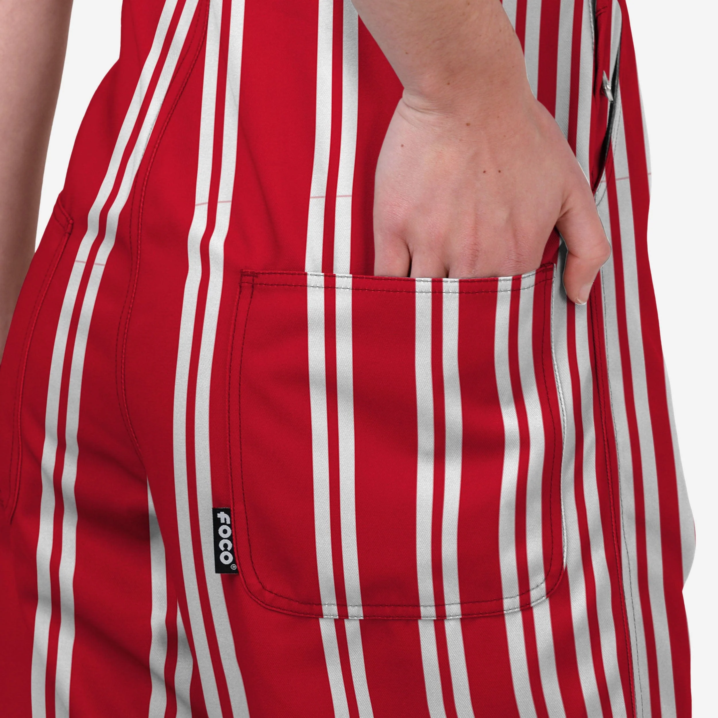 Nebraska Cornhuskers Womens Sideline Spirit Bib Overalls - Image 6
