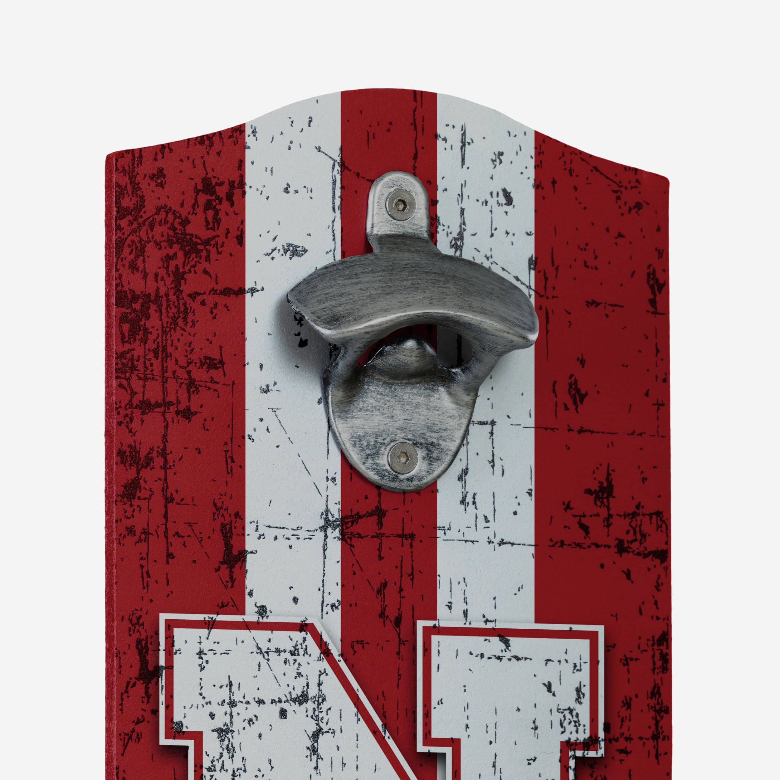 Nebraska Cornhuskers Wooden Bottle Cap Opener Sign - Image 3