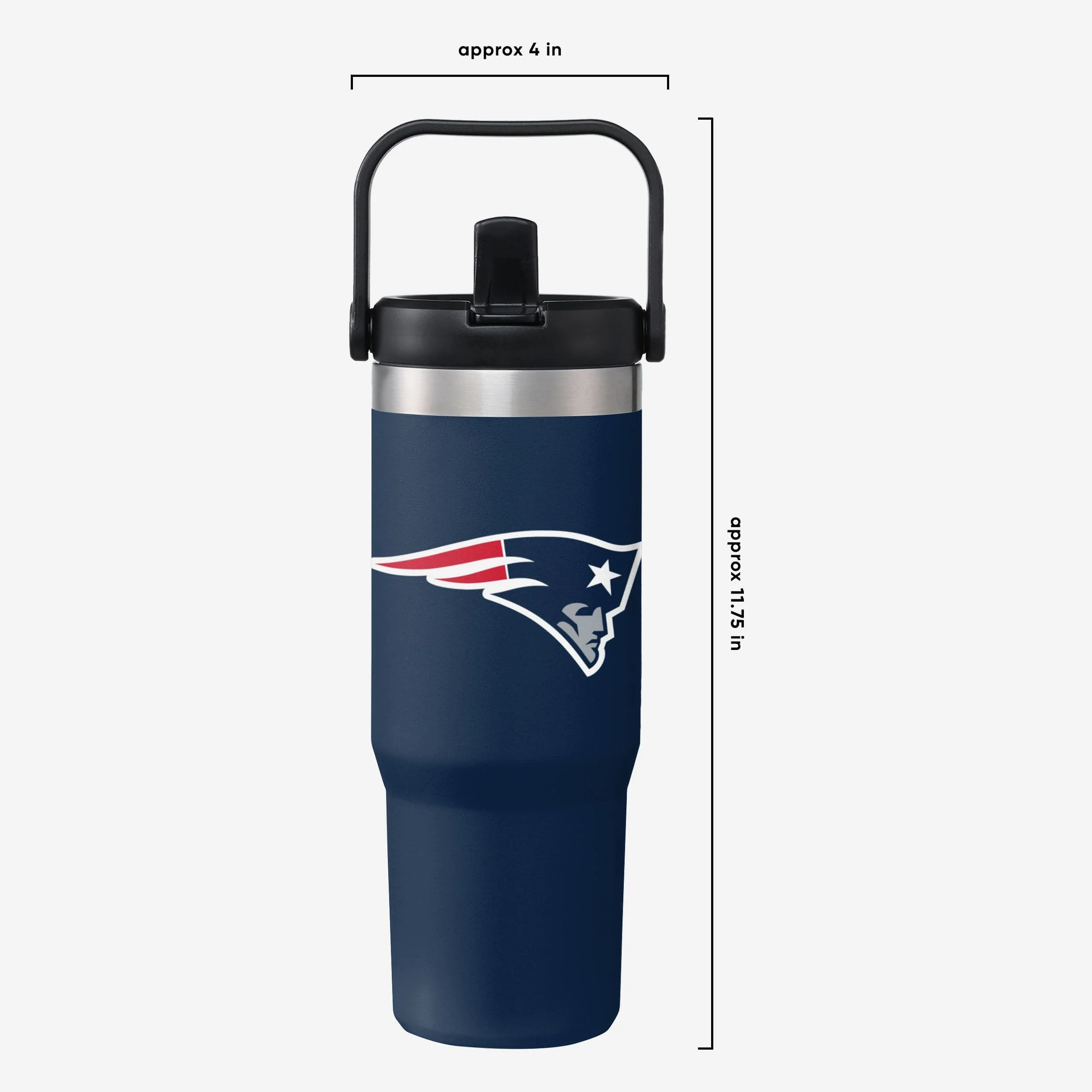 New England Patriots 30 oz Straw Tumbler - Image 5