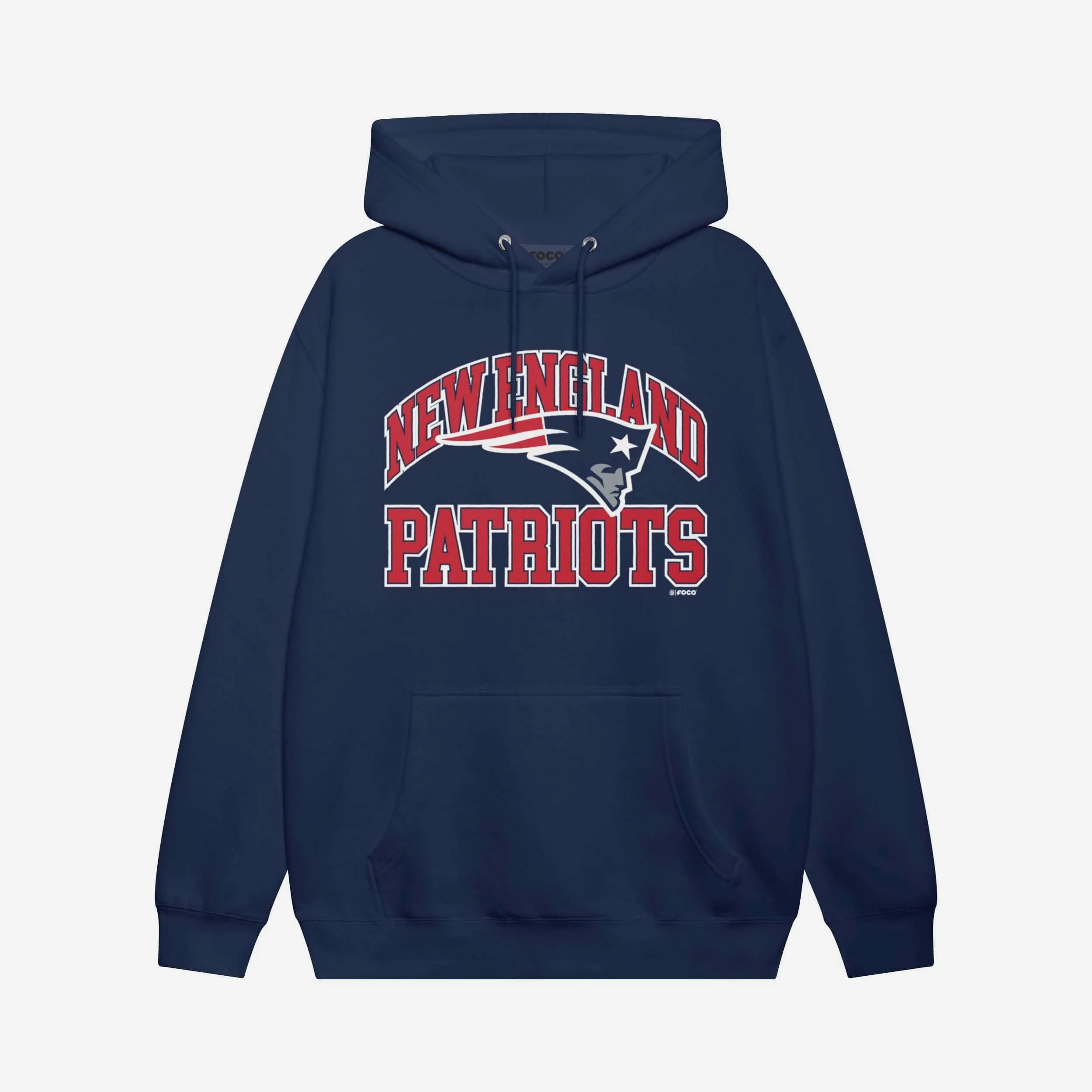 New England Patriots Arched Wordmark Hoodie