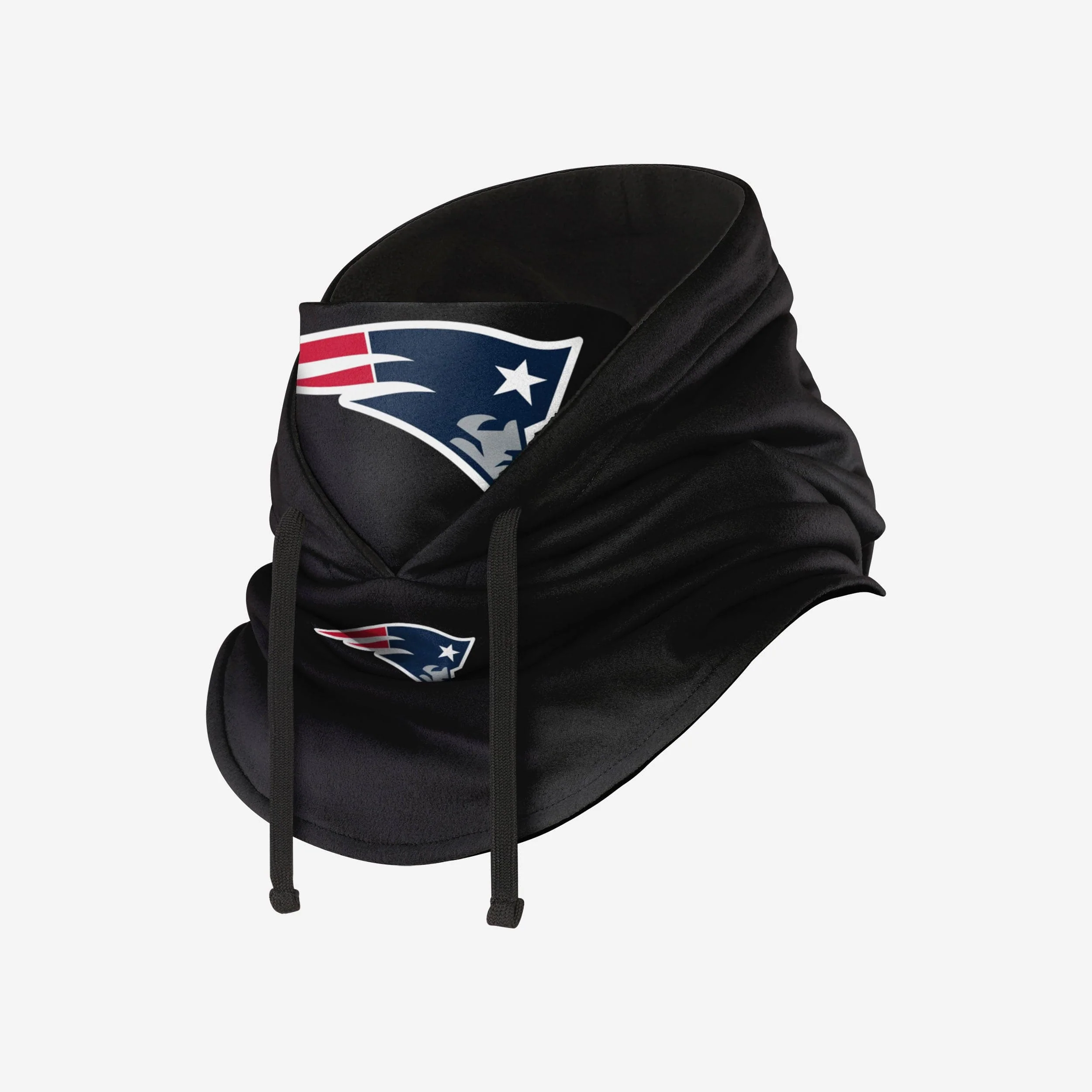 New England Patriots Black Drawstring Hooded Gaiter - Image 2