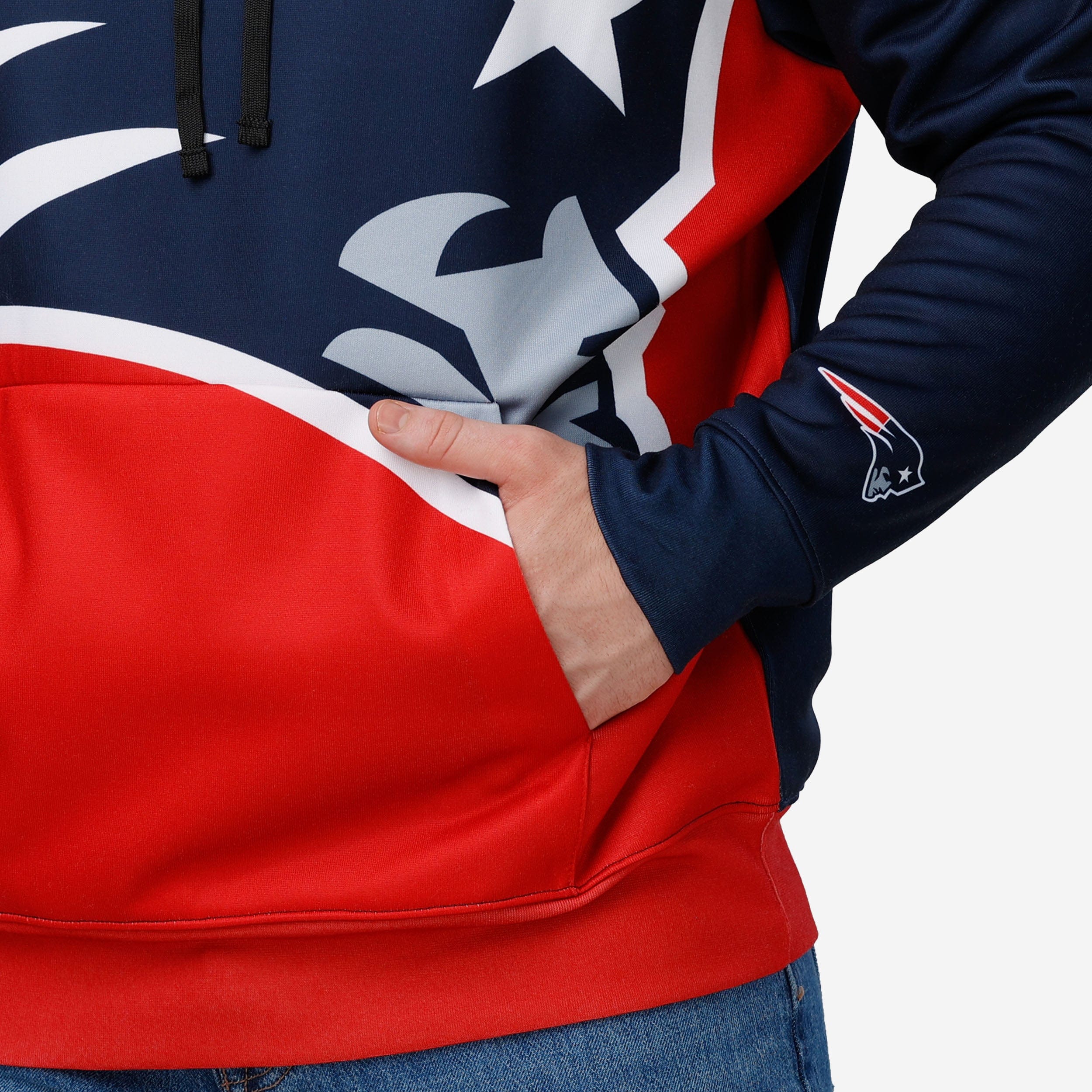 New England Patriots Bold Logo Hoodie - Image 3