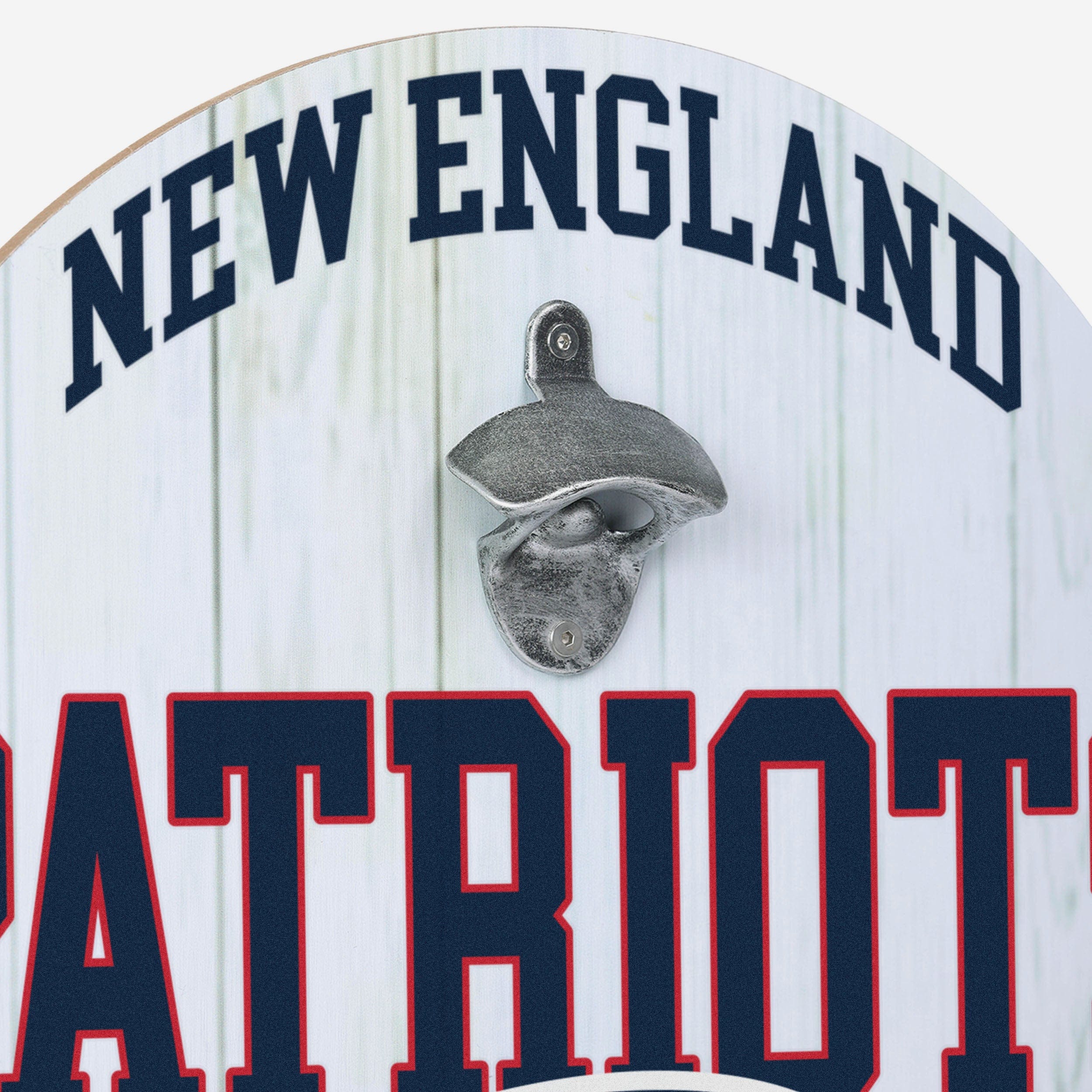 New England Patriots Bottle Opener Cap Catcher Wall Sign - Image 3