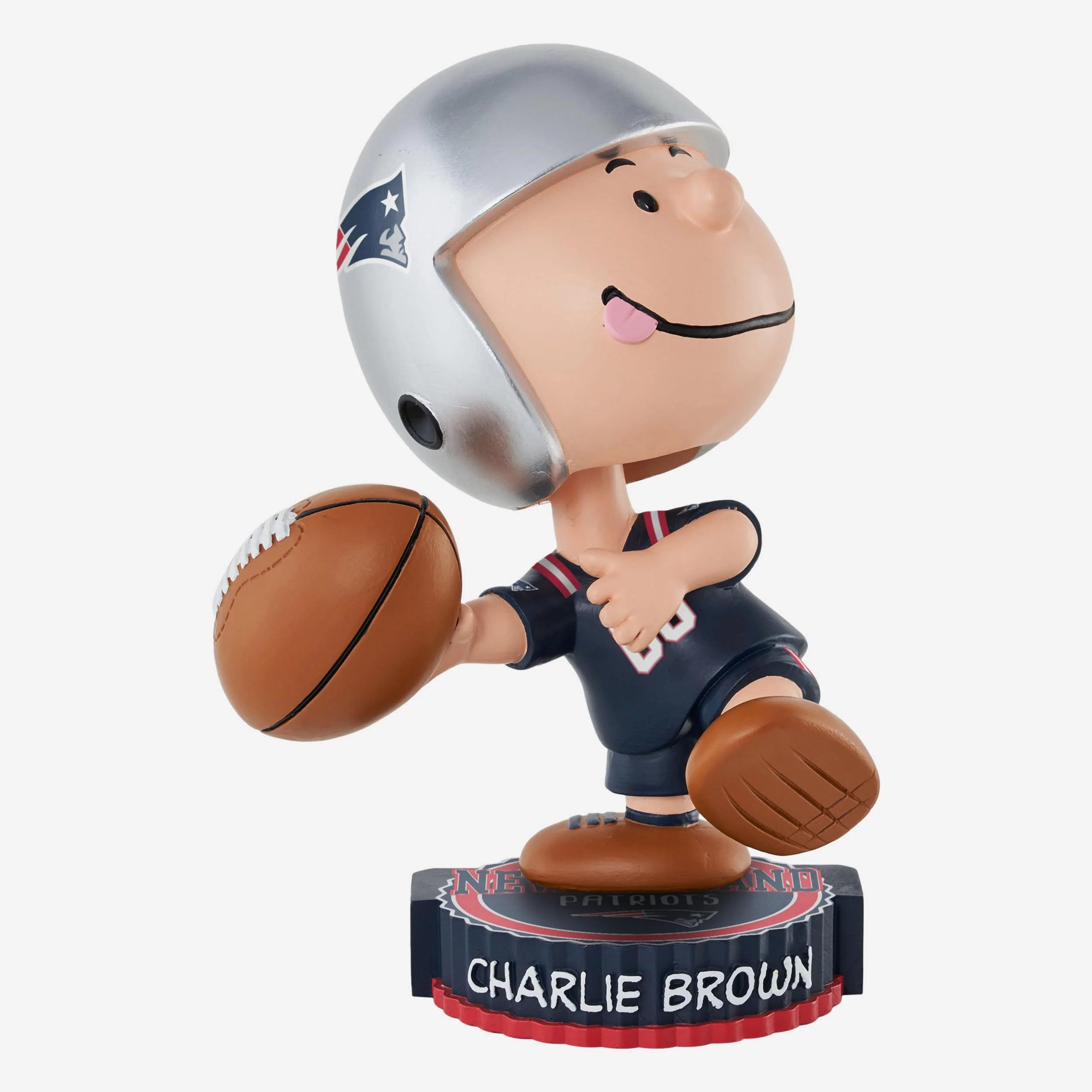 New England Patriots Charlie Brown Peanuts Bighead Bobblehead