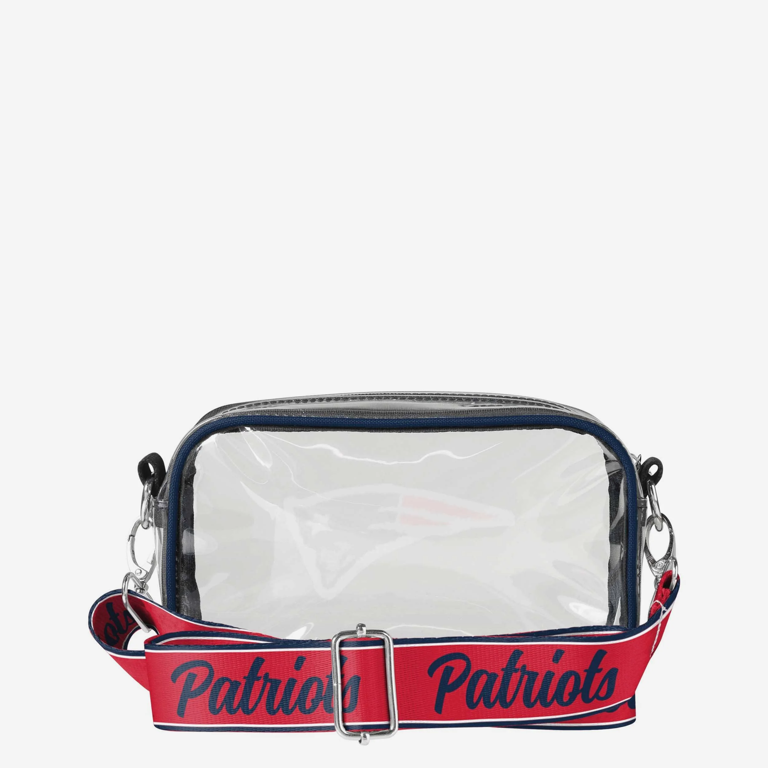 New England Patriots Chenille Logo Clear Crossbody Bag - Image 5