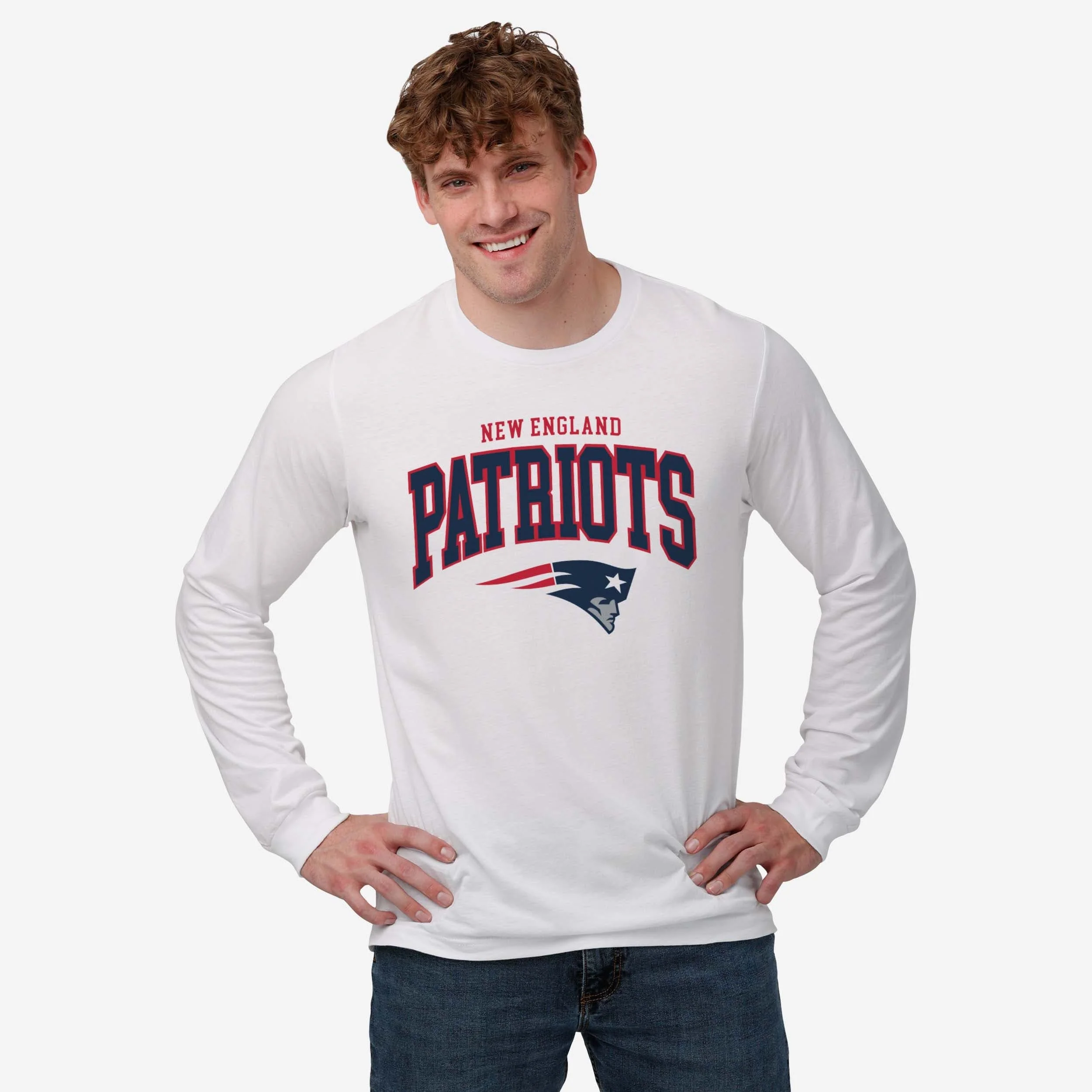 New England Patriots Classic Logo Long Sleeve T-Shirt - Image 2