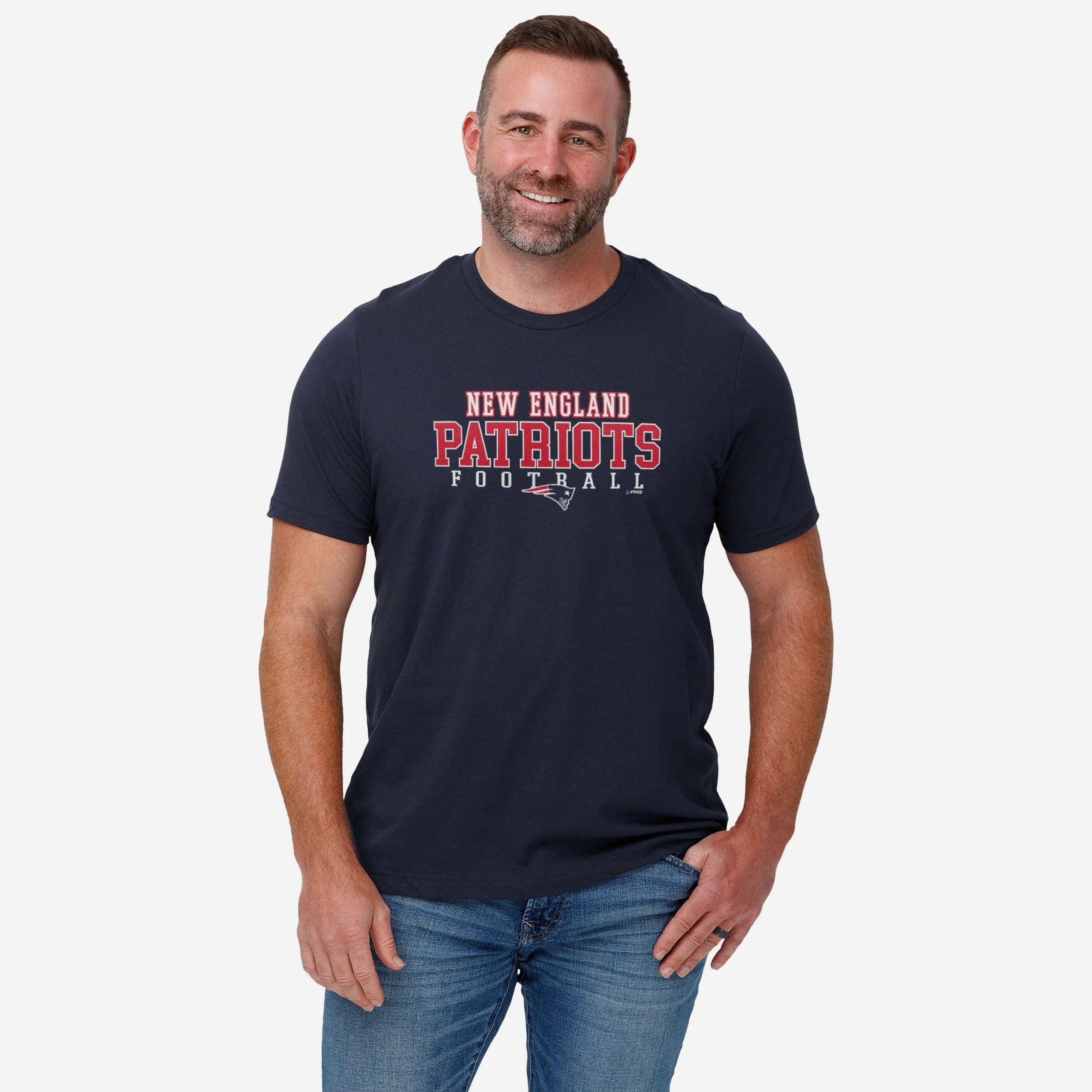 New England Patriots Football Wordmark T-Shirt - Image 2