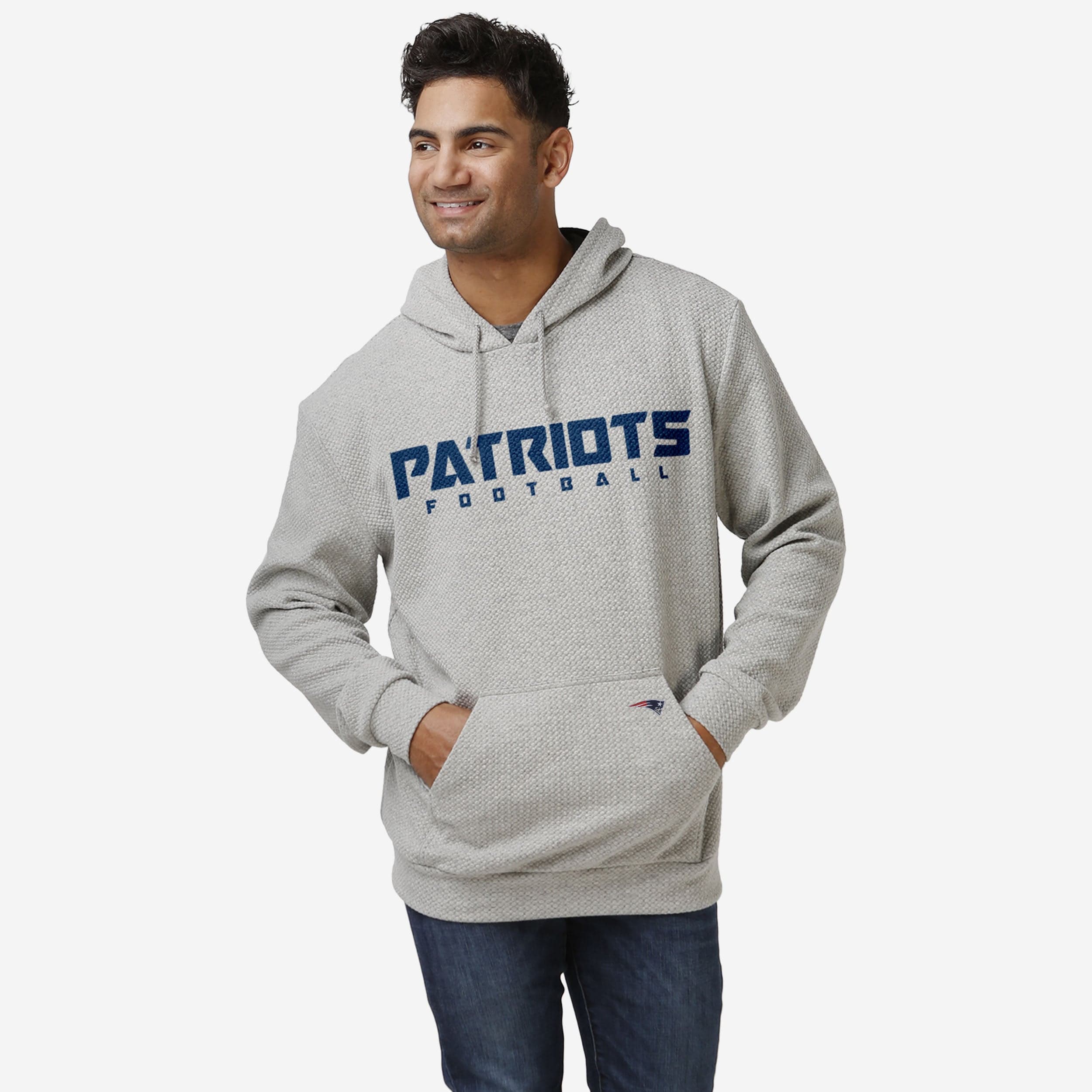 New England Patriots Gray Woven Hoodie