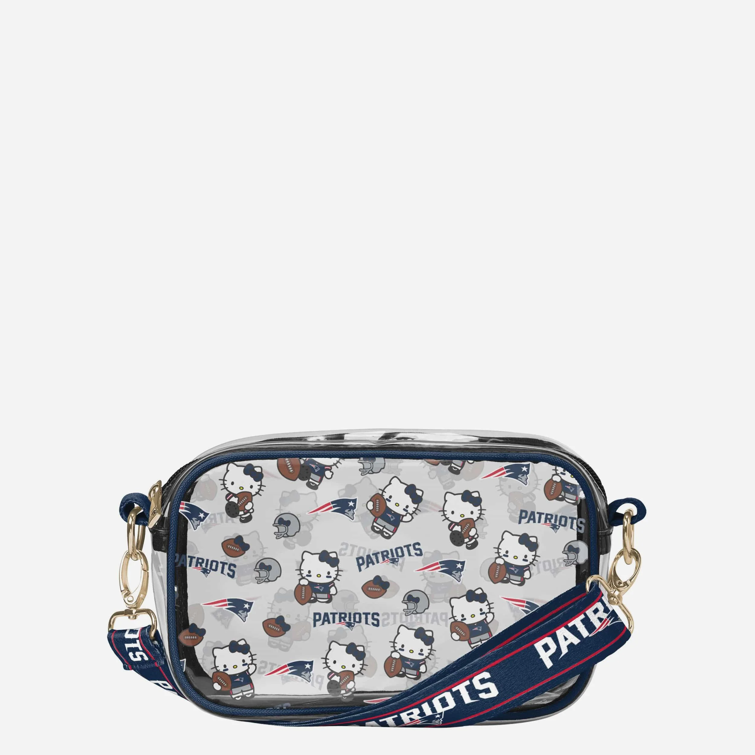 New England Patriots Hello Kitty® Clear Crossbody Bag