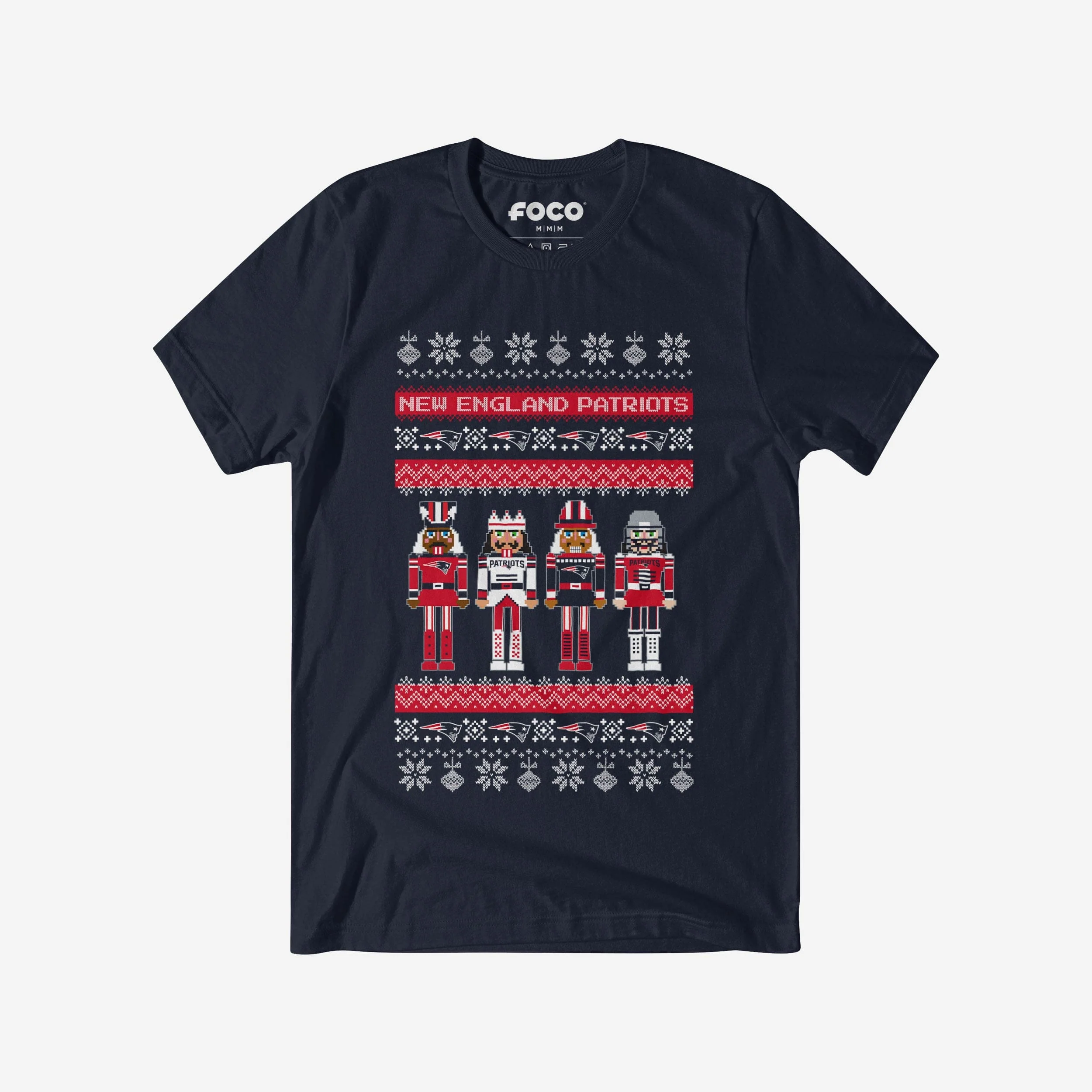 New England Patriots Holiday Nutcracker Sweater T-Shirt