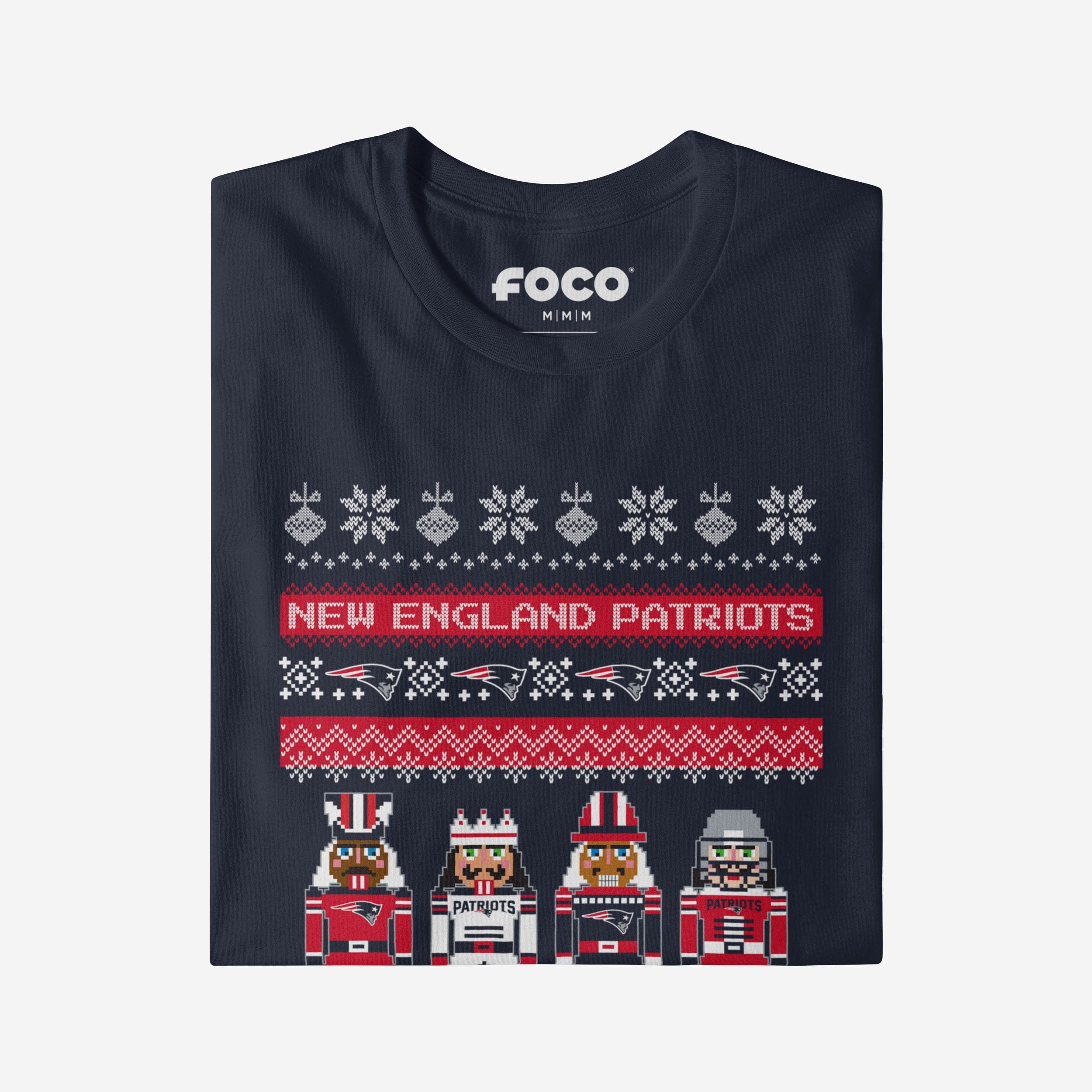 New England Patriots Holiday Nutcracker Sweater T-Shirt - Image 4