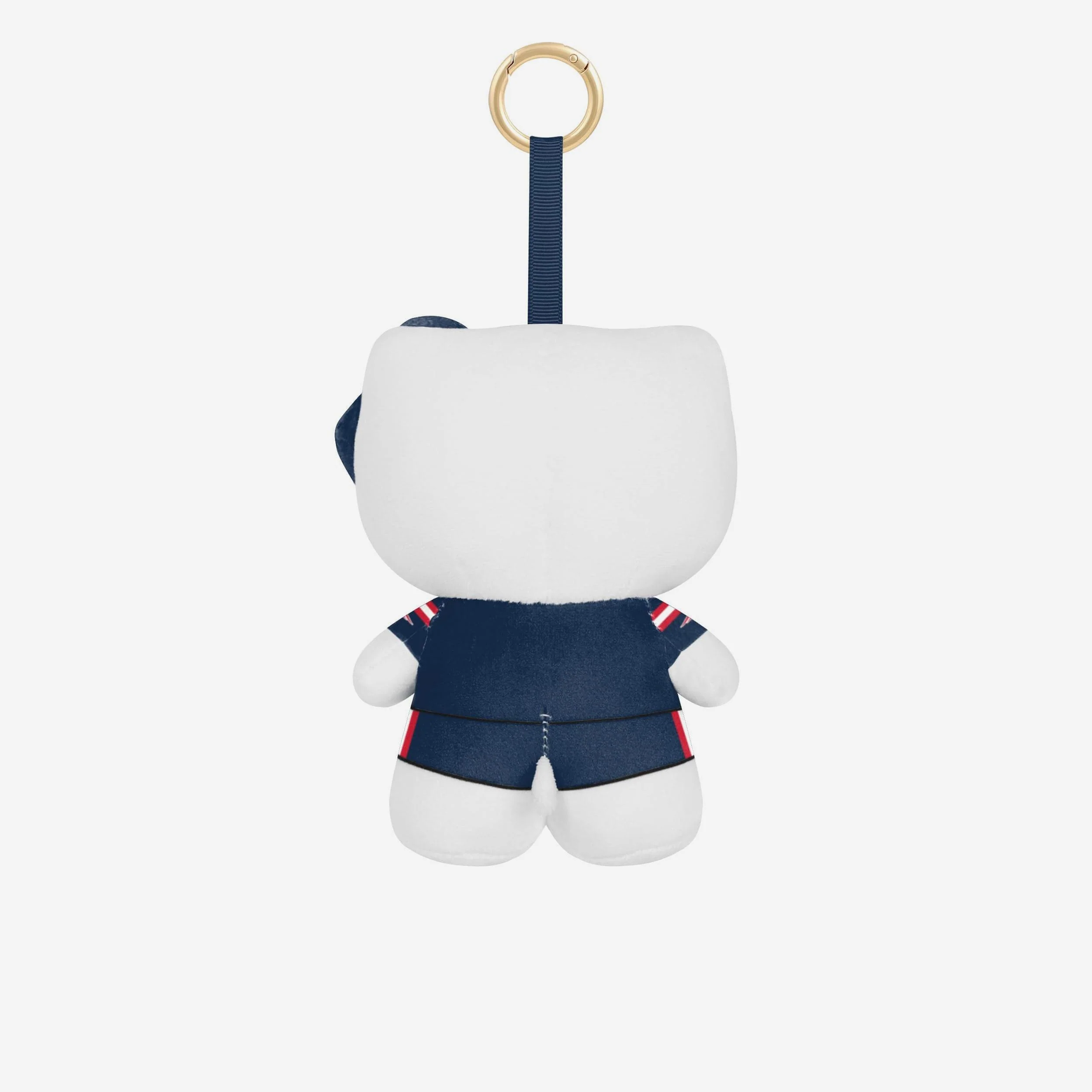 New England Patriots Plush Hello Kitty® Bag Charm Keychain - Image 2