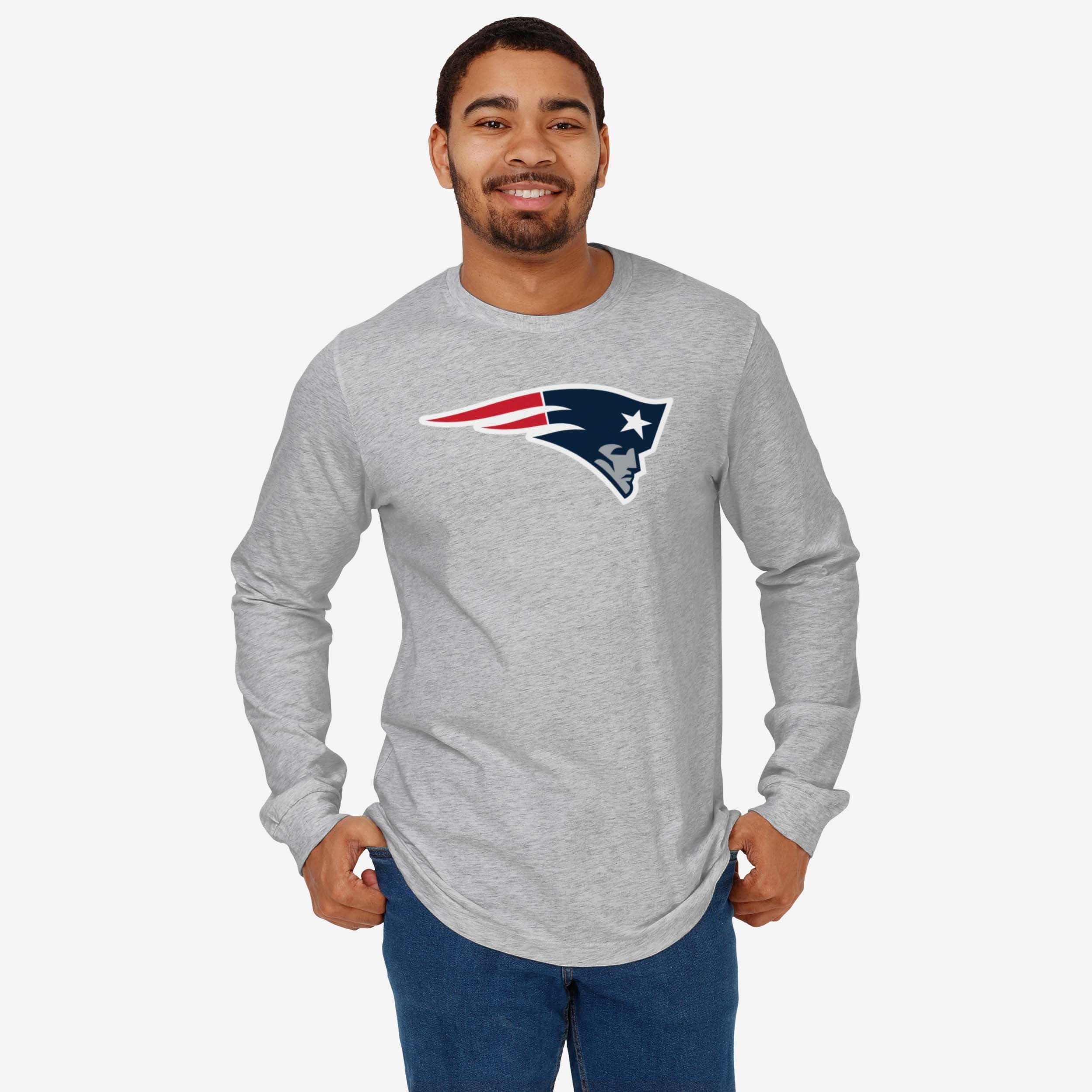New England Patriots Primary Logo Long Sleeve T-Shirt - Image 13