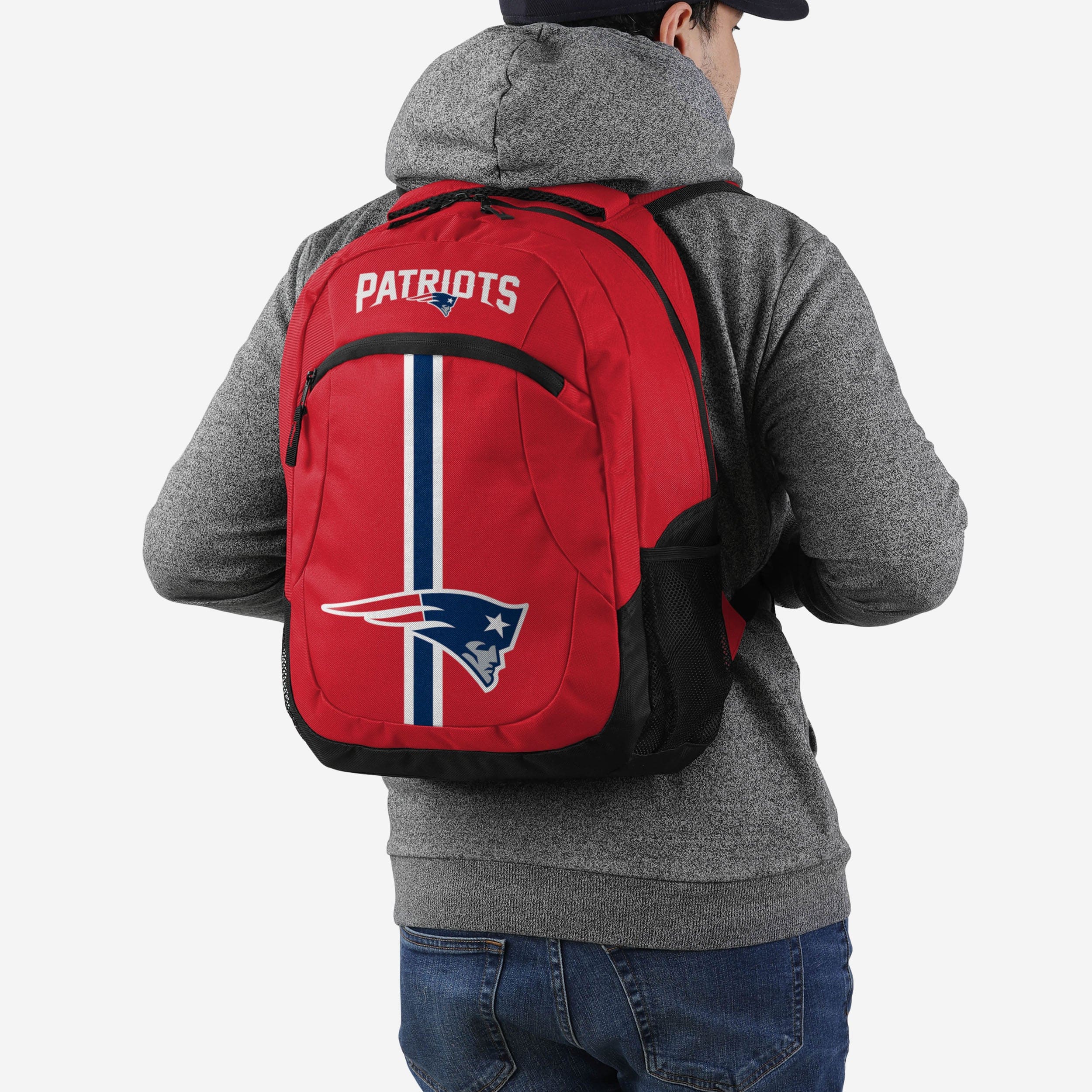 New England Patriots Red Alternate Color Action Backpack - Image 5