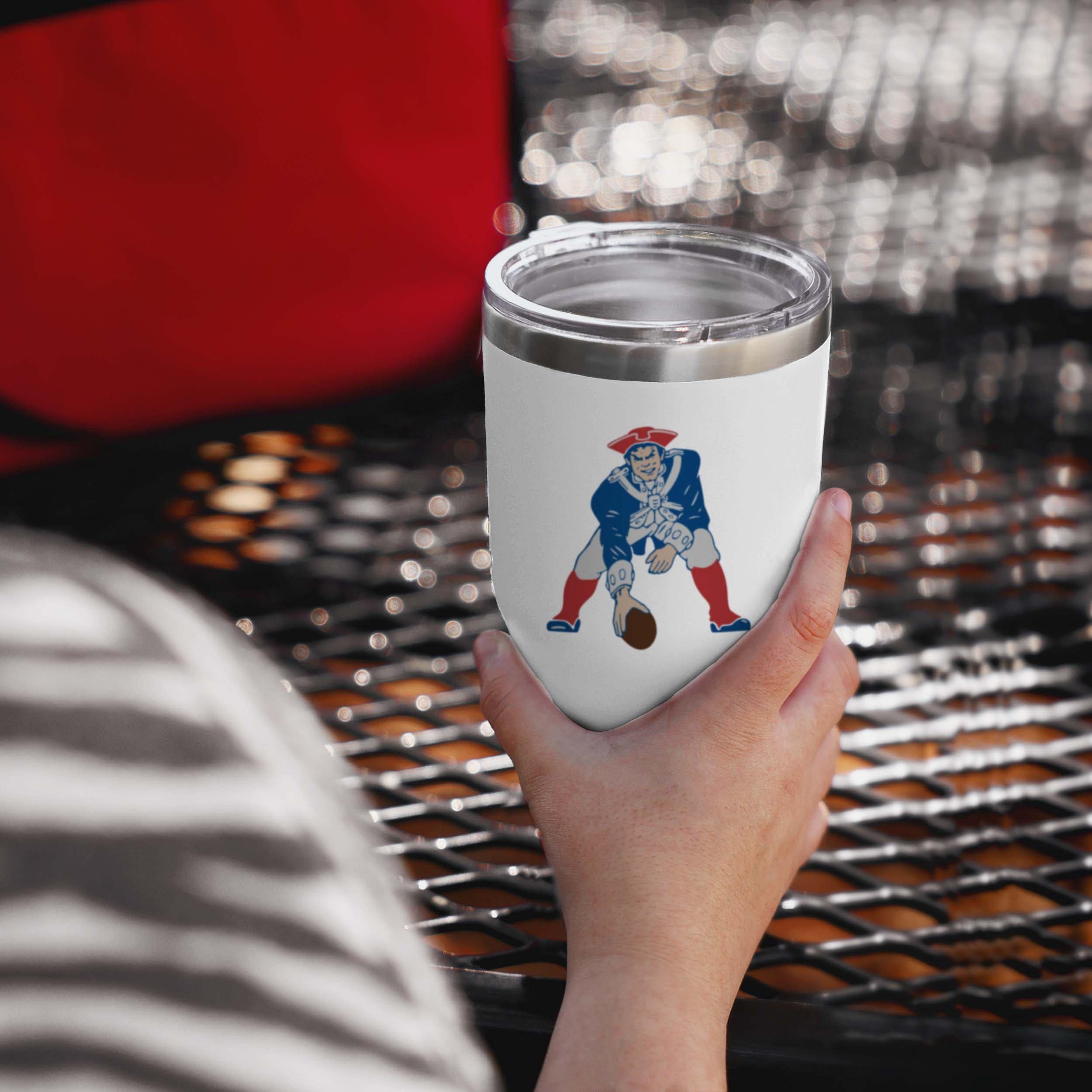 New England Patriots Retro Team Logo 30 oz Tumbler - Image 2