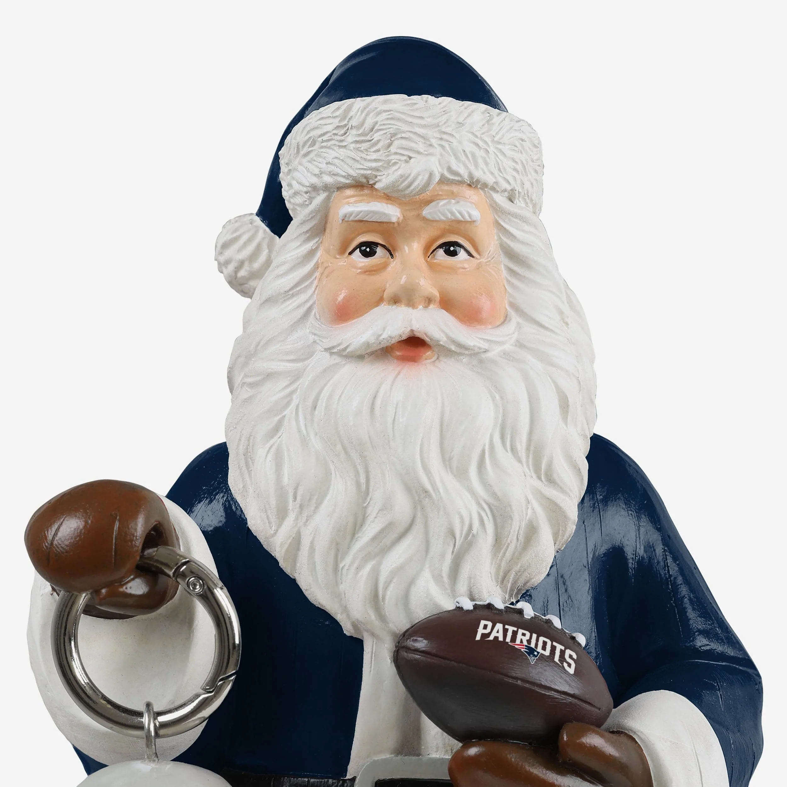 New England Patriots Santa Figure With Light Up Lantern - Image 4
