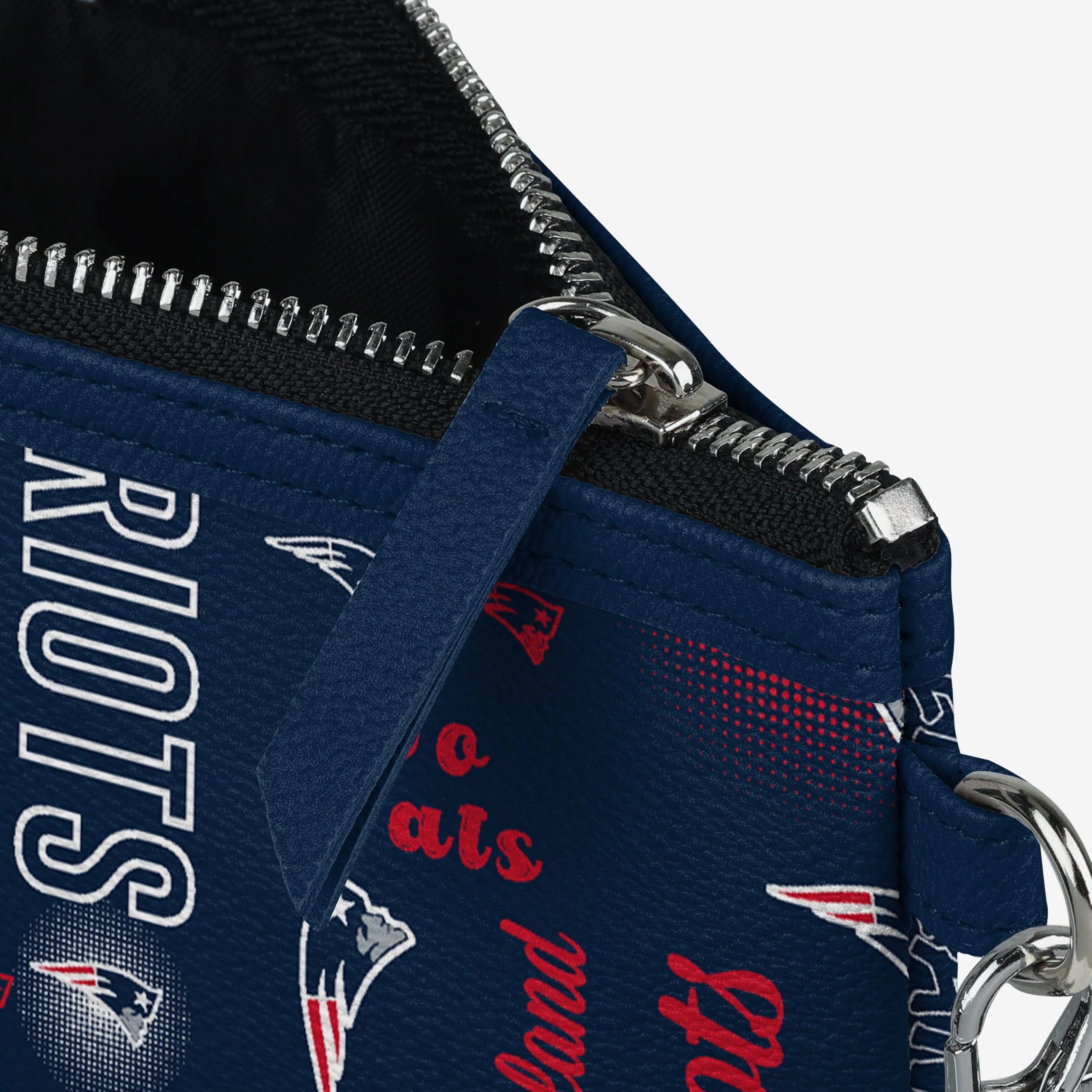 New England Patriots Spirited Style Printed Collection Repeat Logo Wristlet - Image 4