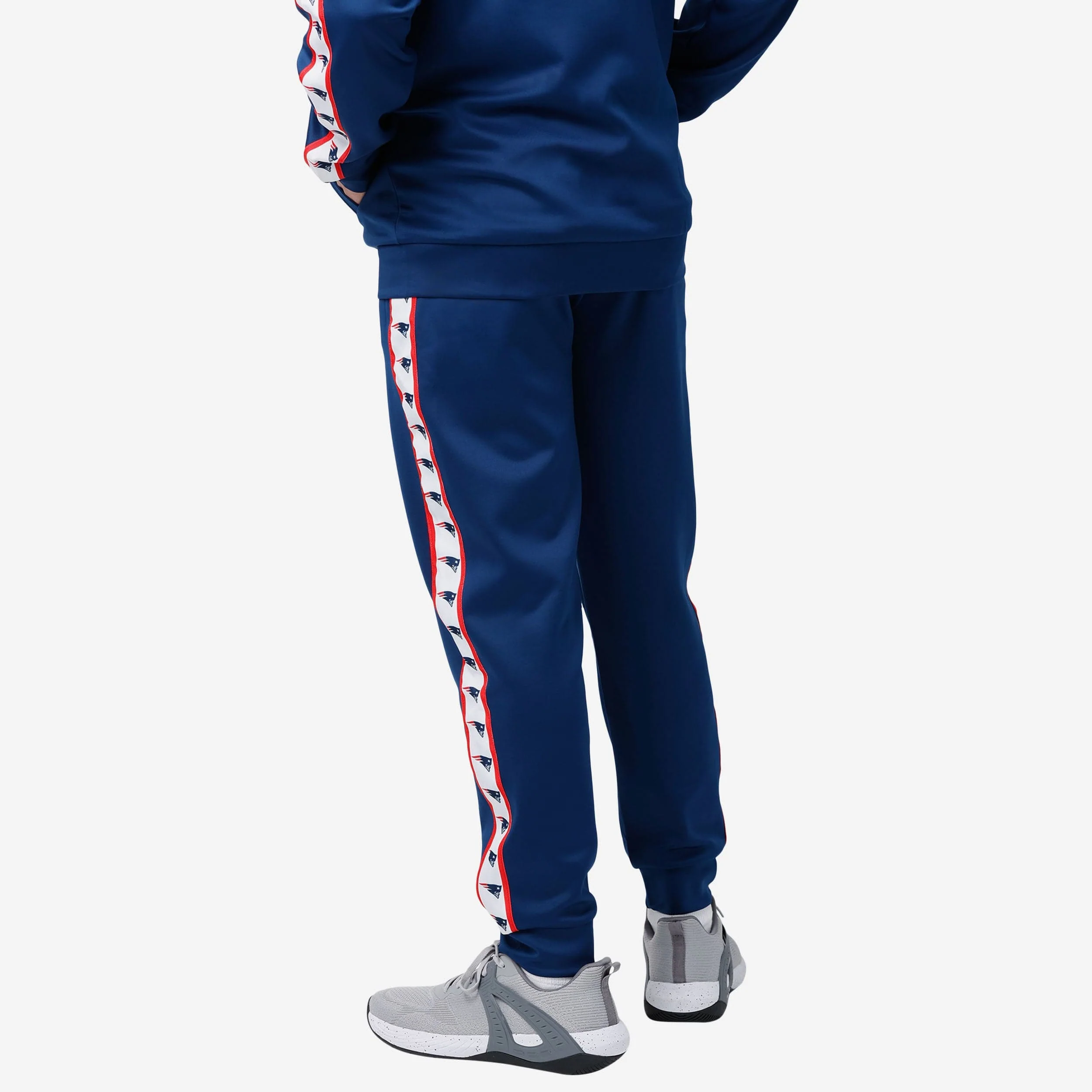 New England Patriots Stripe Logo Track Pants - Image 2
