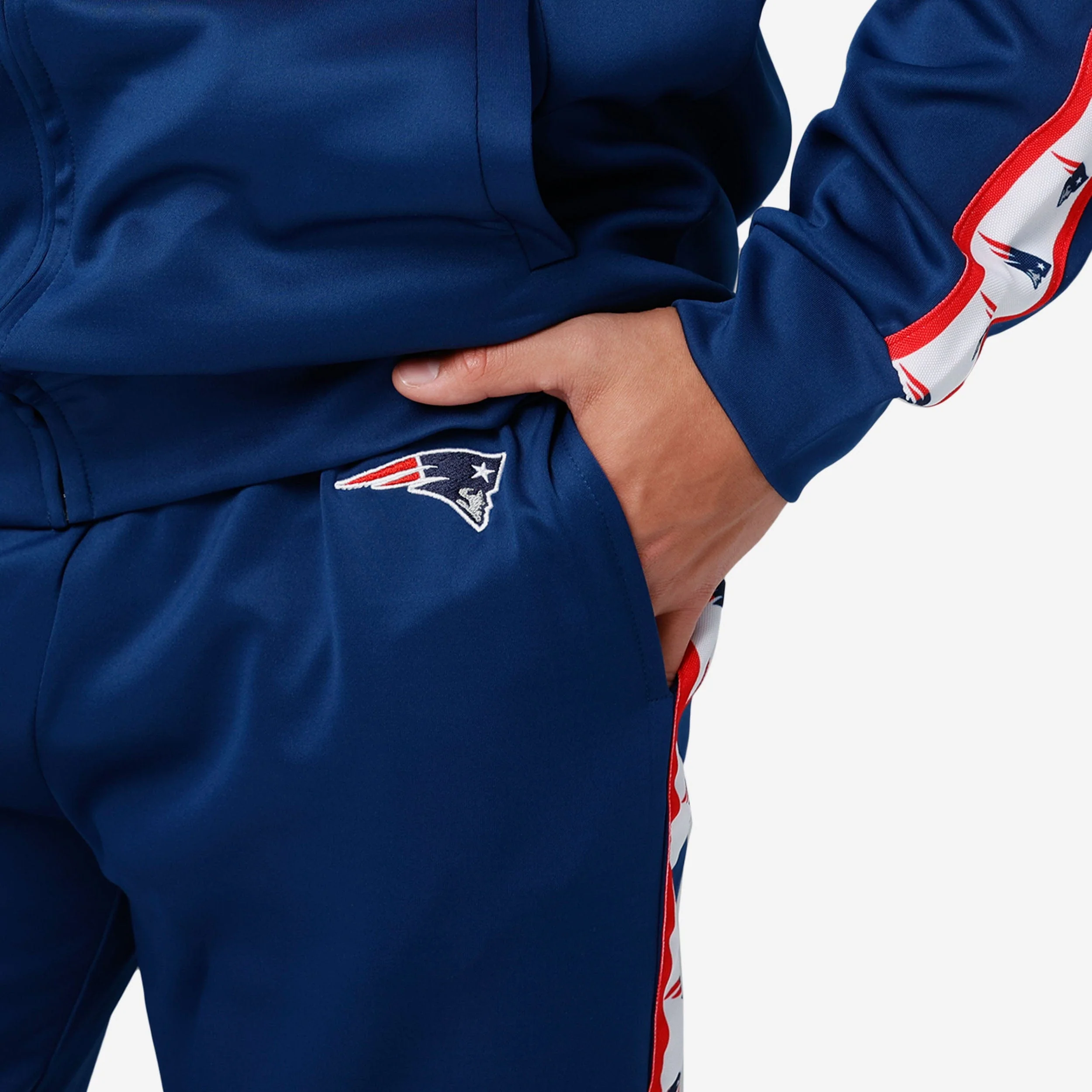 New England Patriots Stripe Logo Track Pants - Image 3