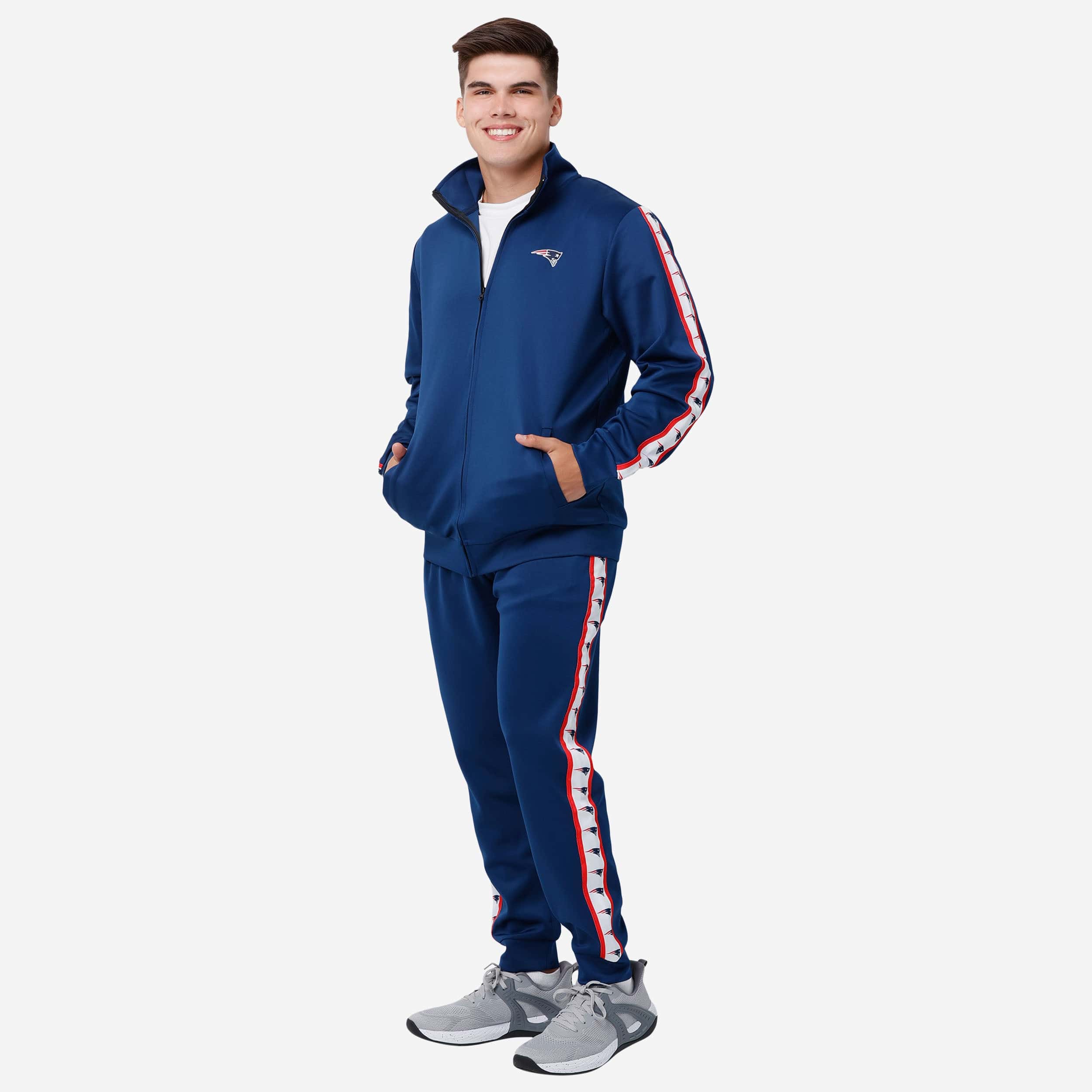 New England Patriots Stripe Logo Track Pants - Image 5