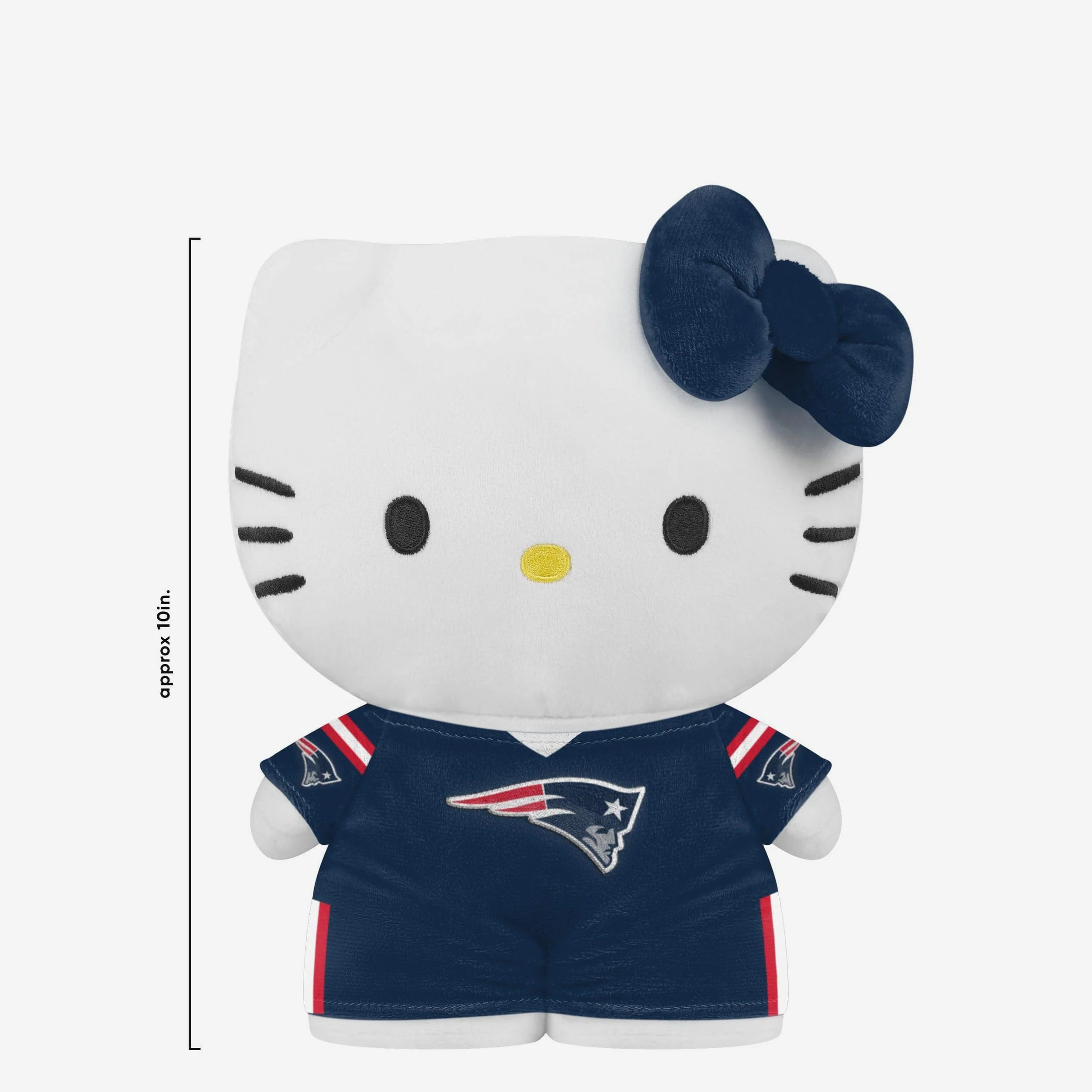 New England Patriots Team Color Bow Hello Kitty® Jersey Plush - Image 2