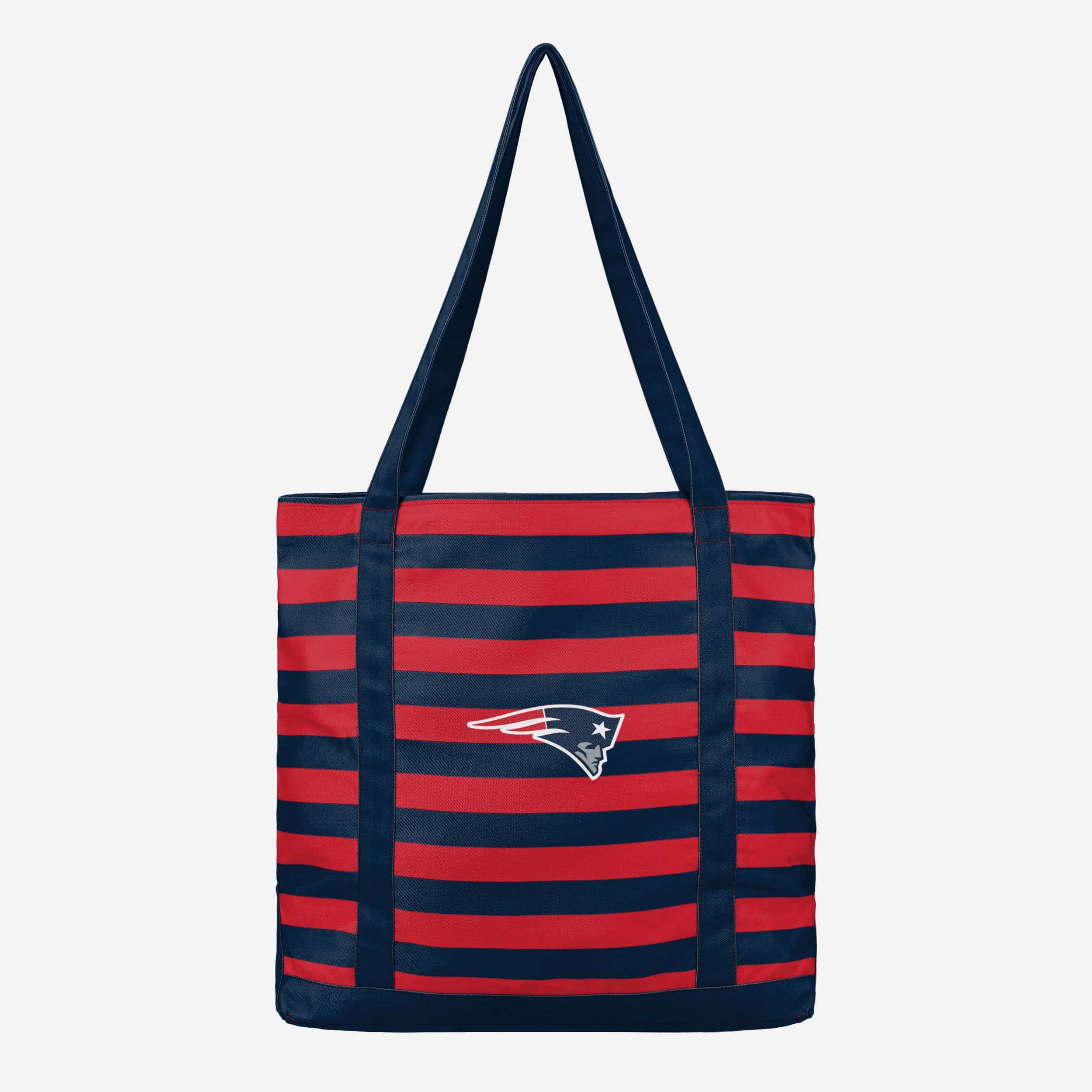 New England Patriots Team Stripe Canvas Tote Bag