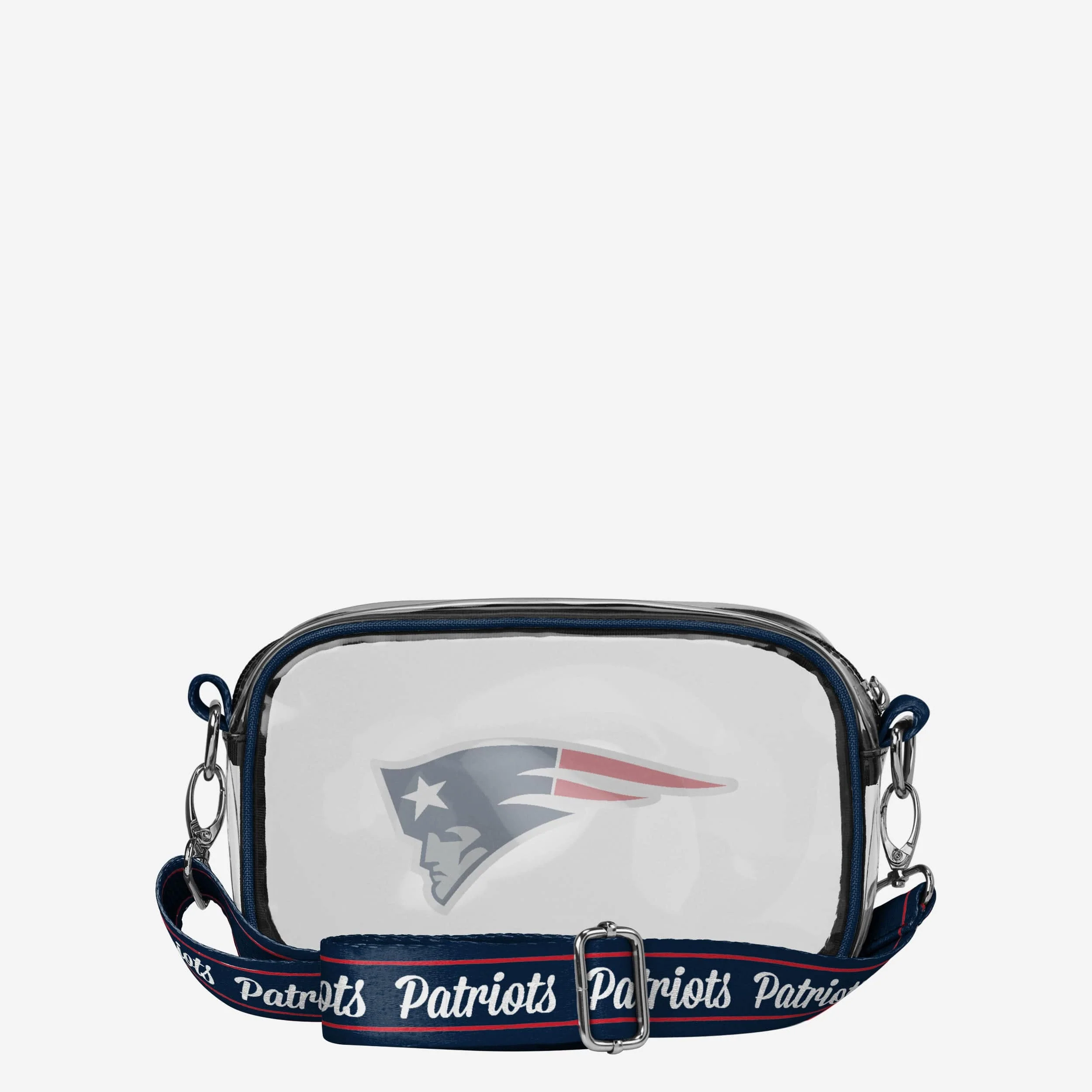 New England Patriots Team Stripe Clear Crossbody Bag - Image 5