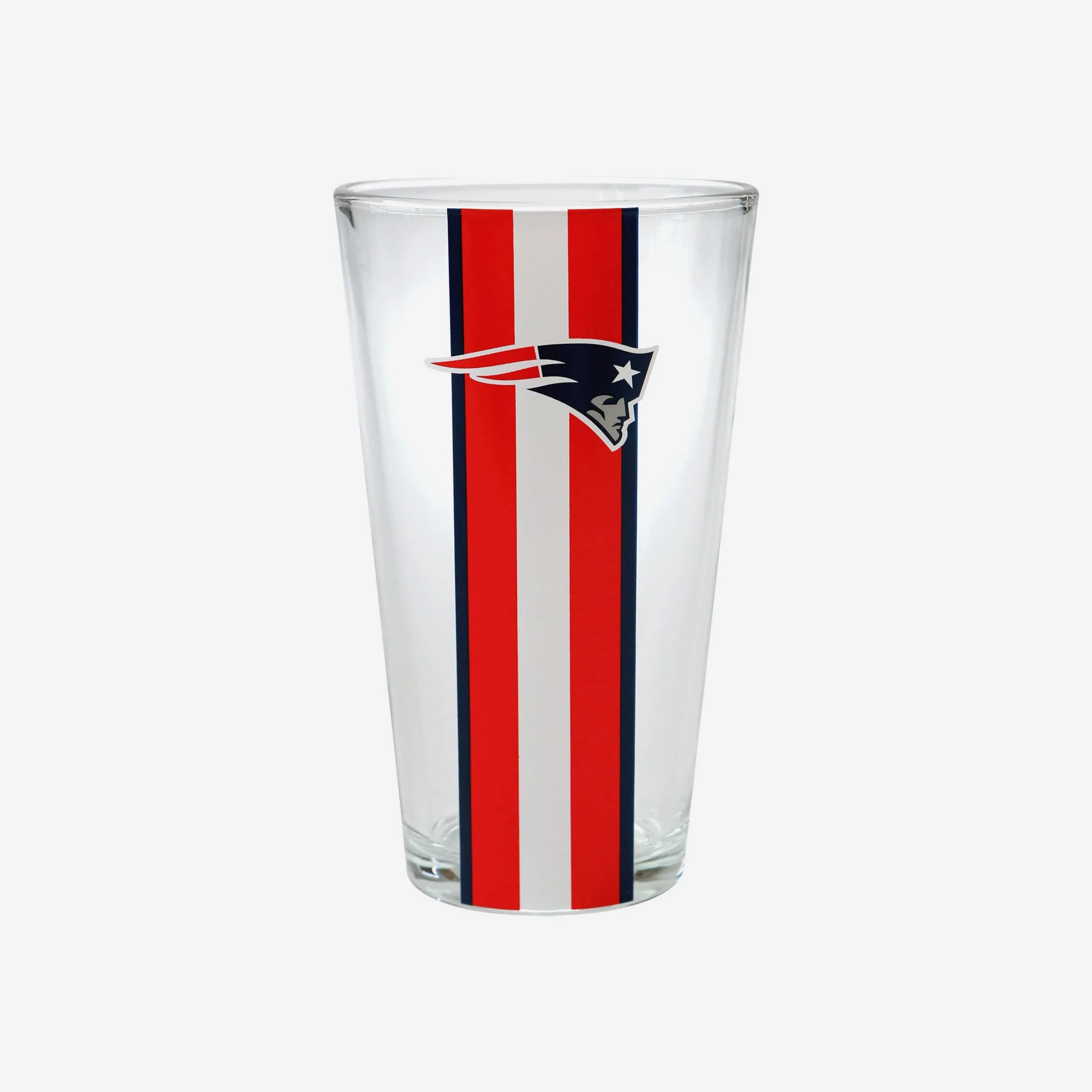 New England Patriots Team Stripe Pint Glass